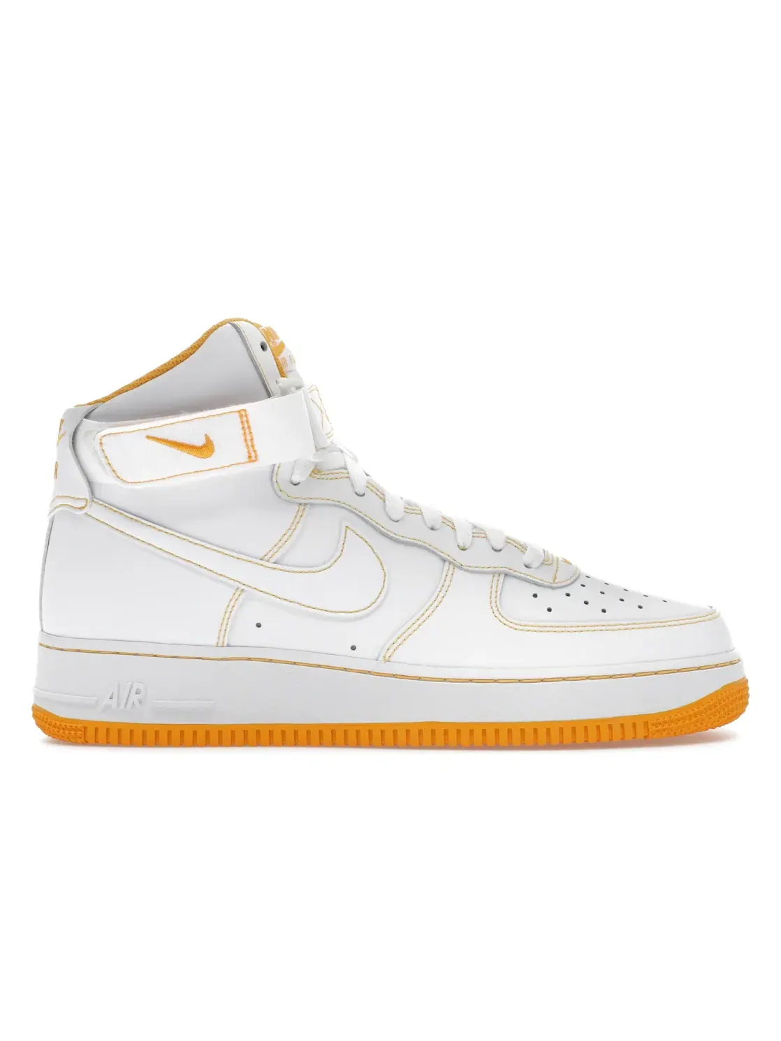 Мужские кроссовки с высоким берцем Nike Air Force 1 High 07 Nike — изображение 1 из 4, белый/белый/оранжевый