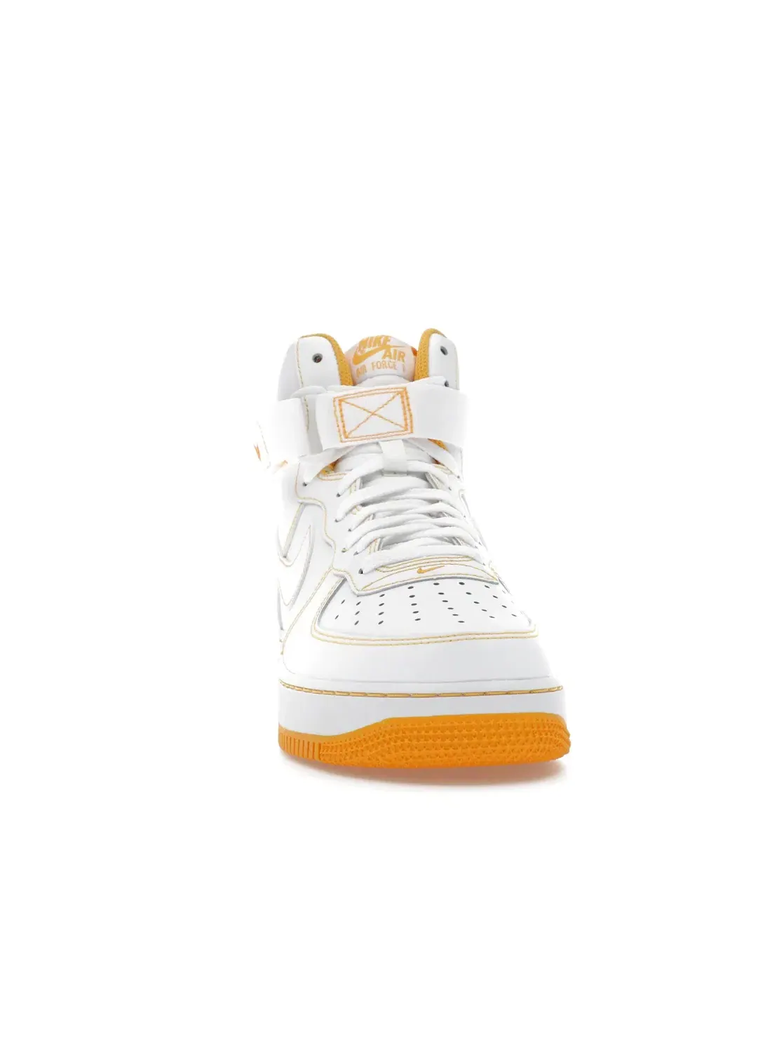 Мужские кроссовки с высоким берцем Nike Air Force 1 High 07 Nike — изображение 2 из 4, белый/белый/оранжевый