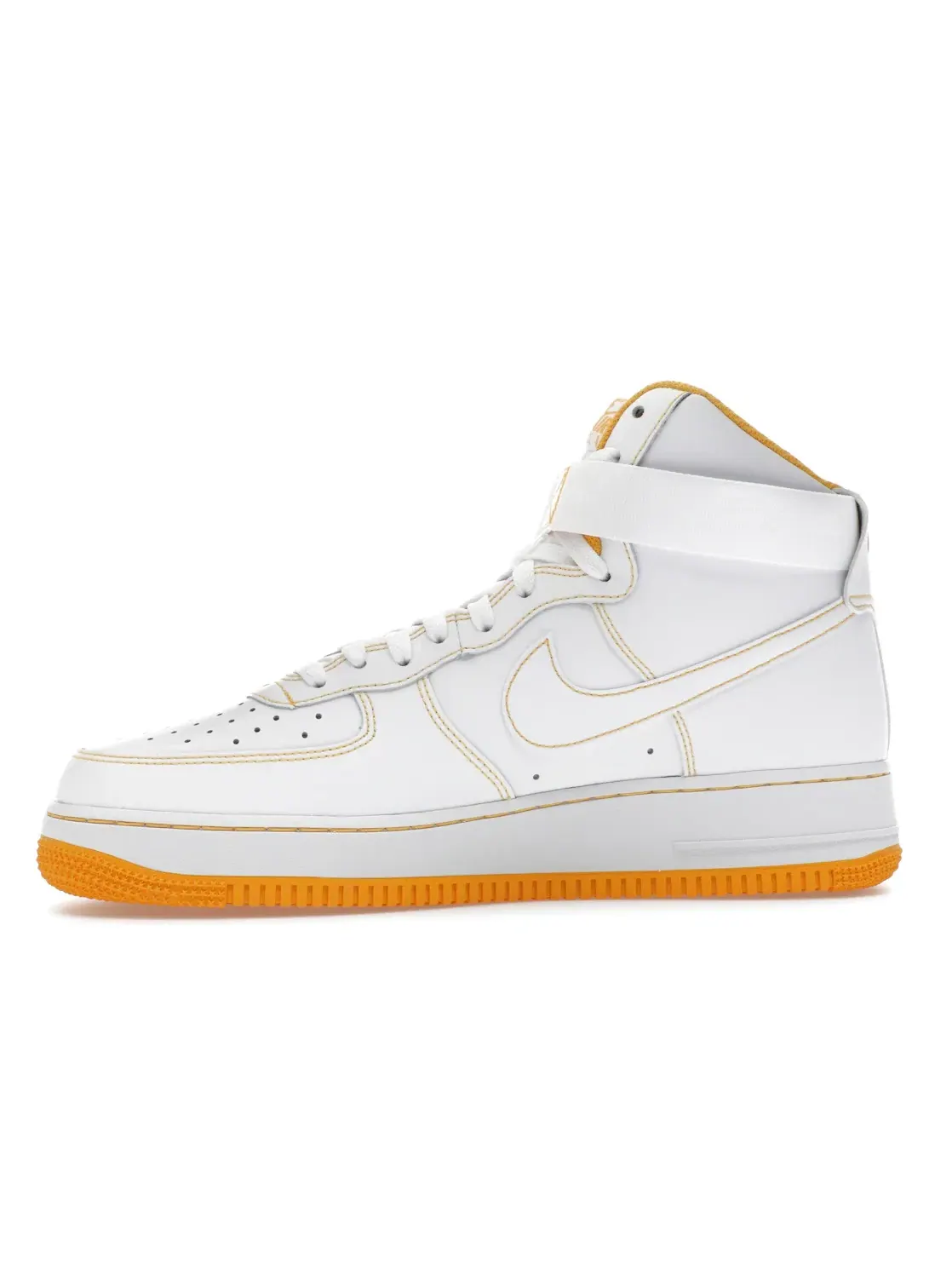 Мужские кроссовки с высоким берцем Nike Air Force 1 High 07 Nike — изображение 3 из 4, белый/белый/оранжевый