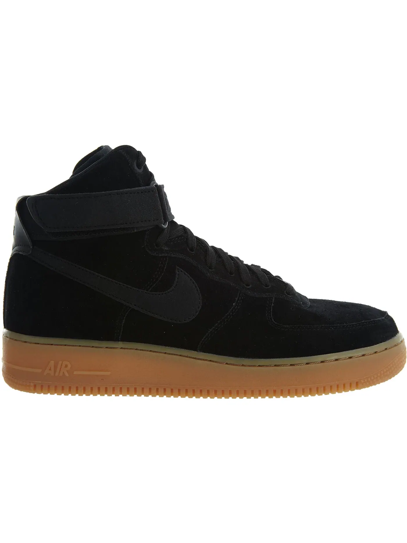 Мужские кроссовки на шнуровке Nike Air Force 1 High '07 LV8 Suede — изображение 1 из 1, черный/черный-коричневый