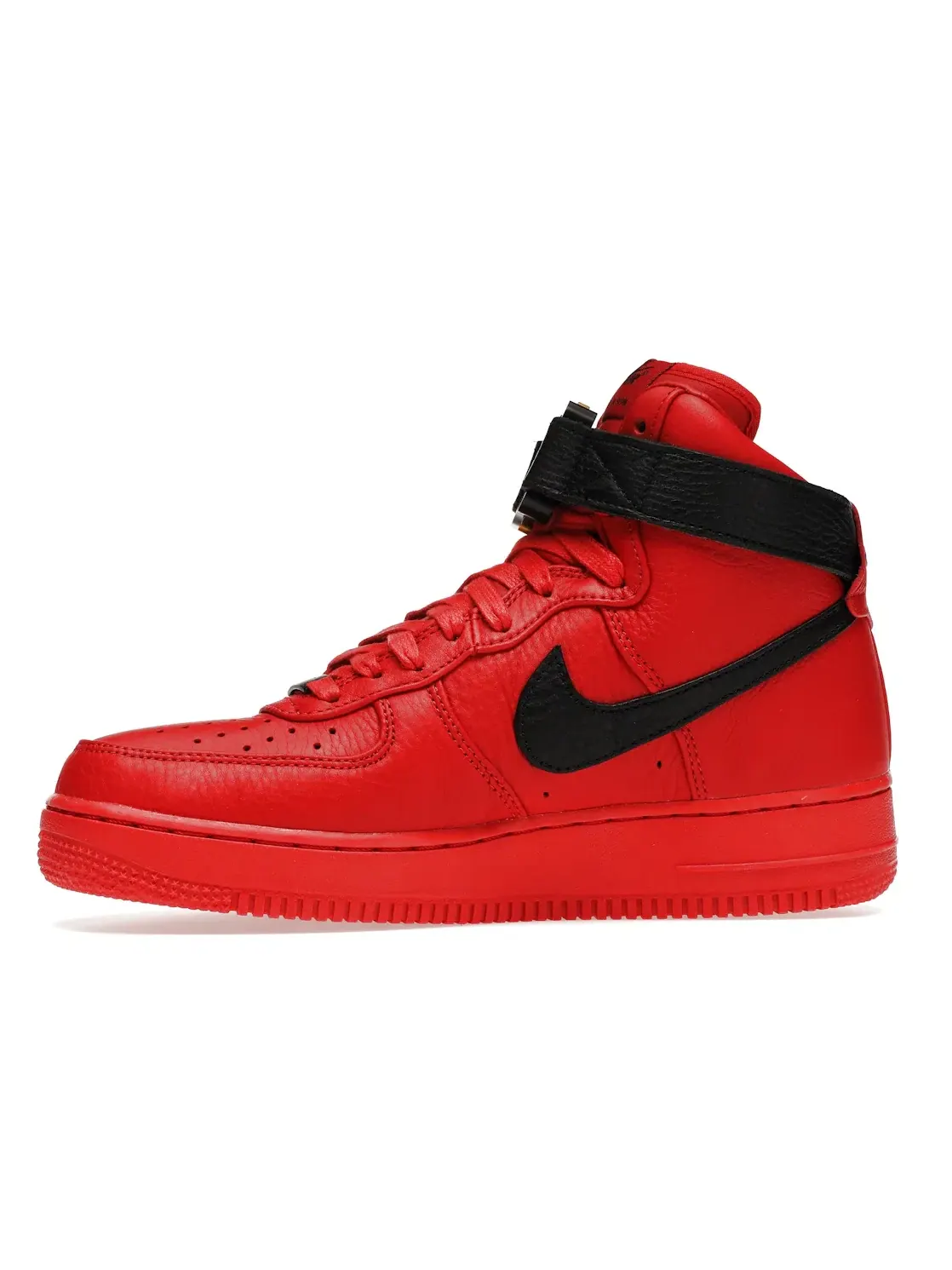 Мужские кроссовки с высоким берцем Nike Air Force 1 High — изображение 3 из 4, красный/черный