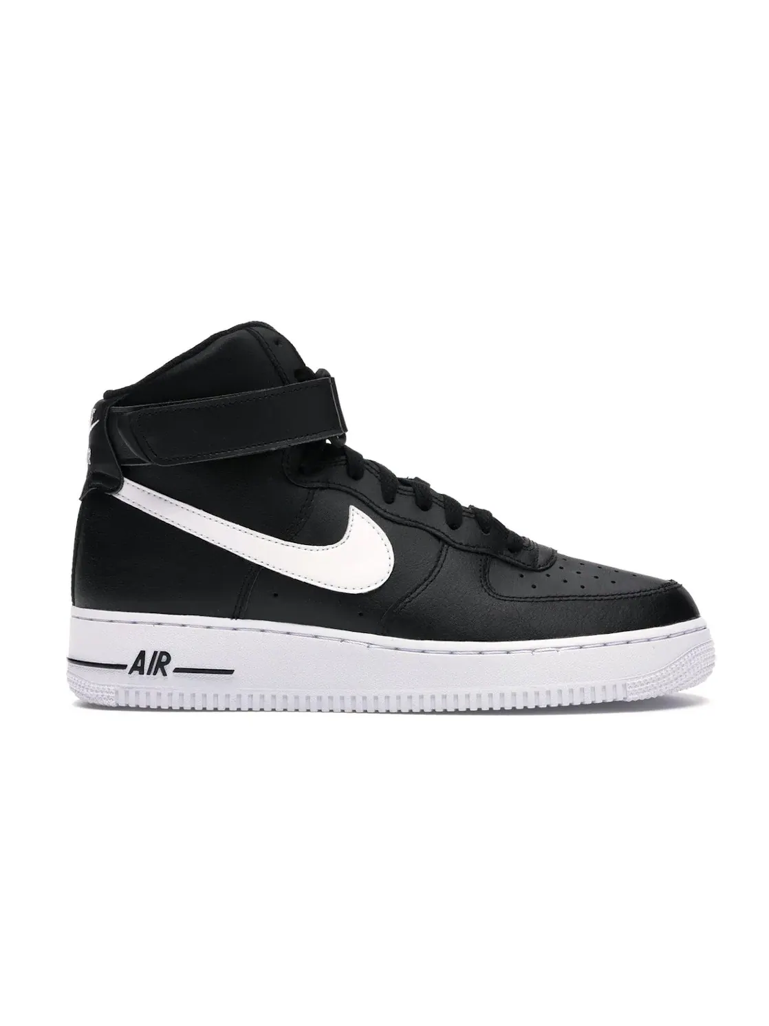Мужские кроссовки высокие кожаные Nike Air Force 1 High — изображение 1 из 4, черный/белый