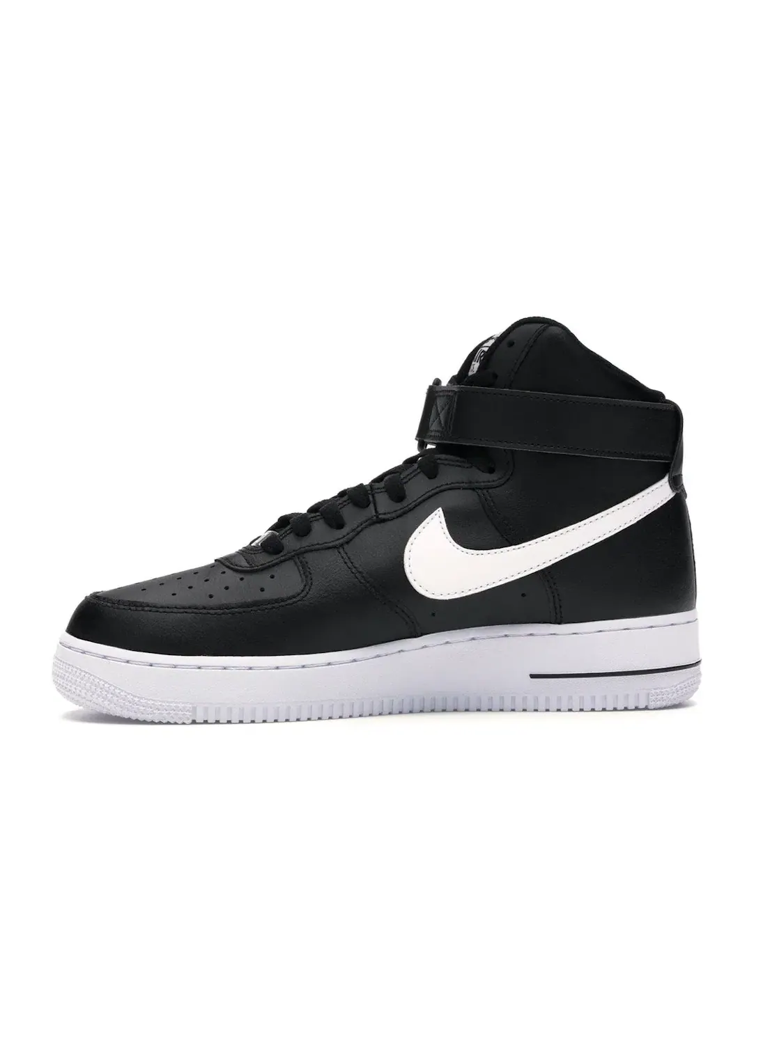 Мужские кроссовки высокие кожаные Nike Air Force 1 High — изображение 3 из 4, черный/белый