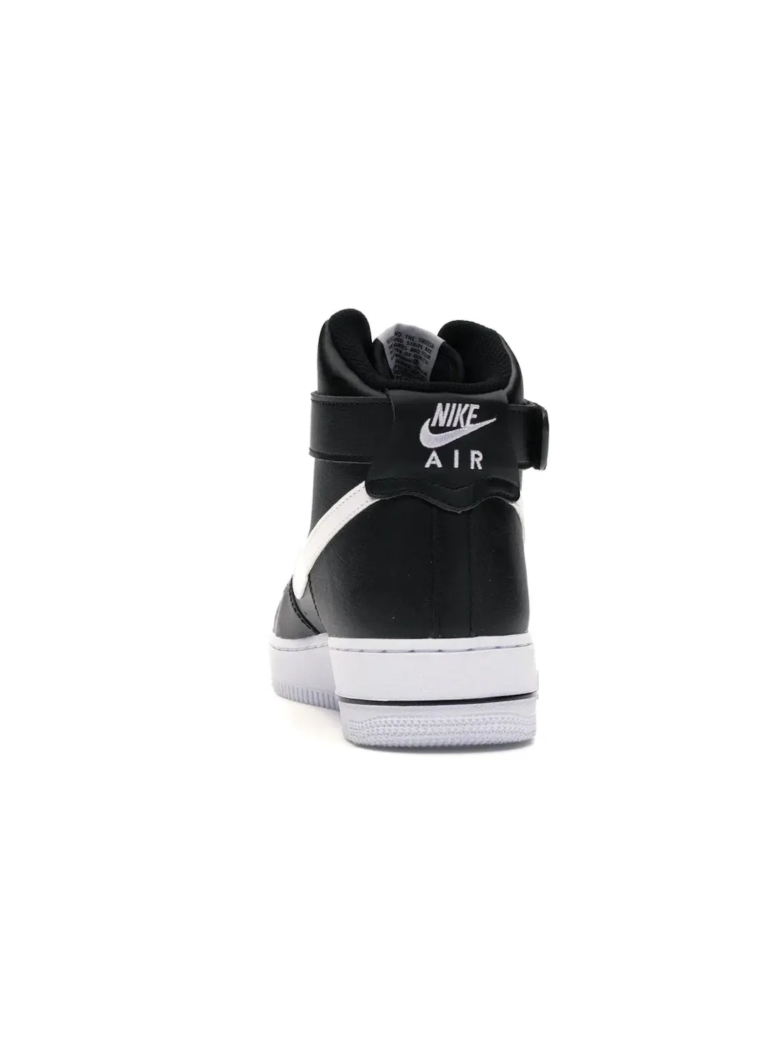 Мужские кроссовки высокие кожаные Nike Air Force 1 High — изображение 4 из 4, черный/белый
