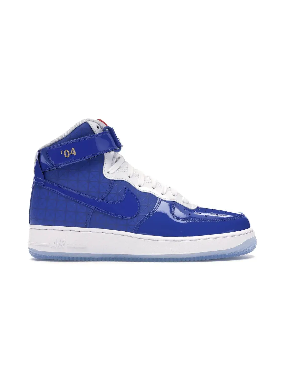 Мужские кроссовки высокие с принтом Nike Air Force 1 High Detroit Pistons NBA Finals Nike — изображение 1 из 4, белый