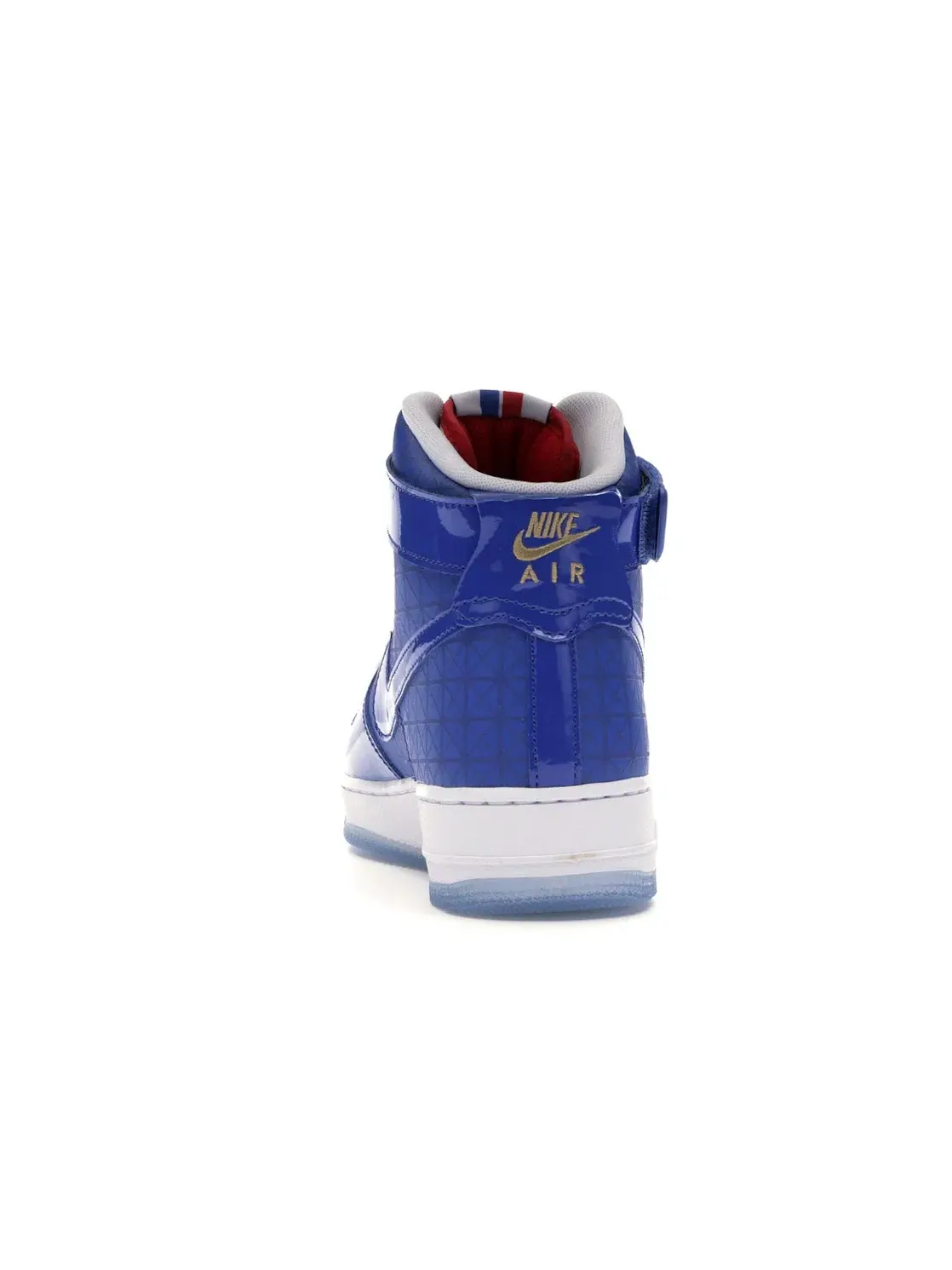 Мужские кроссовки высокие с принтом Nike Air Force 1 High Detroit Pistons NBA Finals Nike — изображение 4 из 4, белый