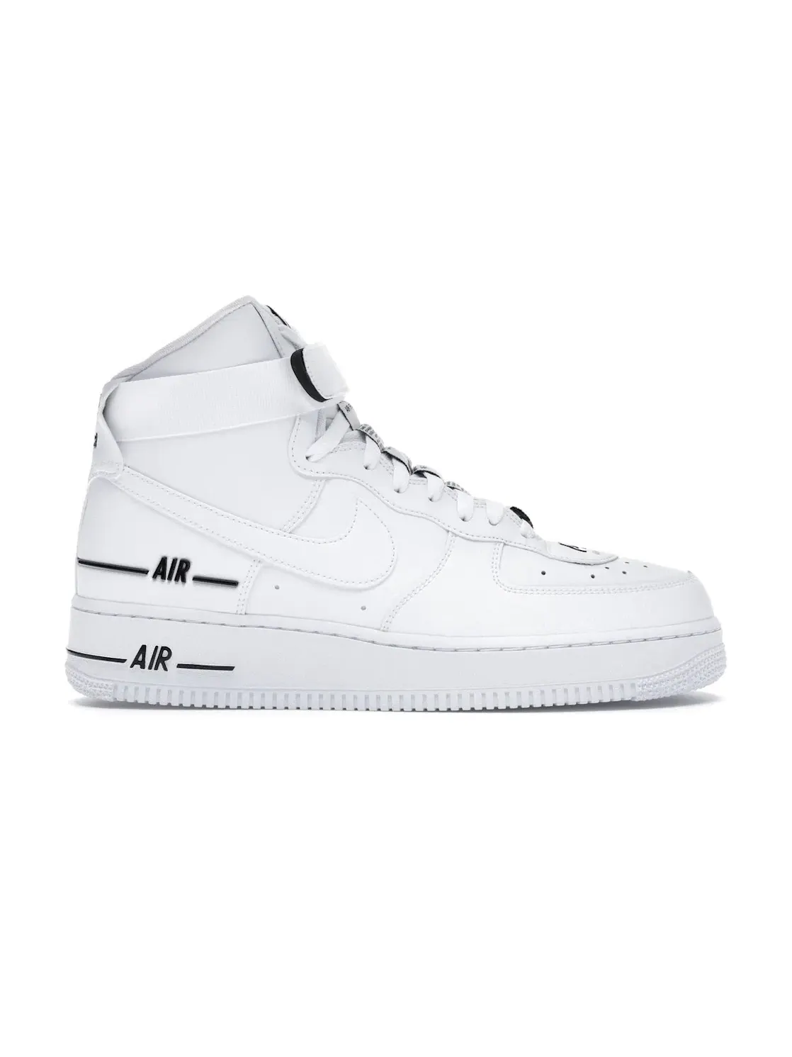 Мужские кроссовки высокие с двойным брендингом Nike Air Force 1 High — изображение 1 из 4, белый/черный-белый