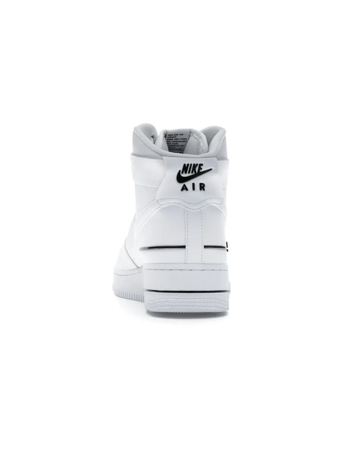Мужские кроссовки высокие с двойным брендингом Nike Air Force 1 High — изображение 4 из 4, белый/черный-белый