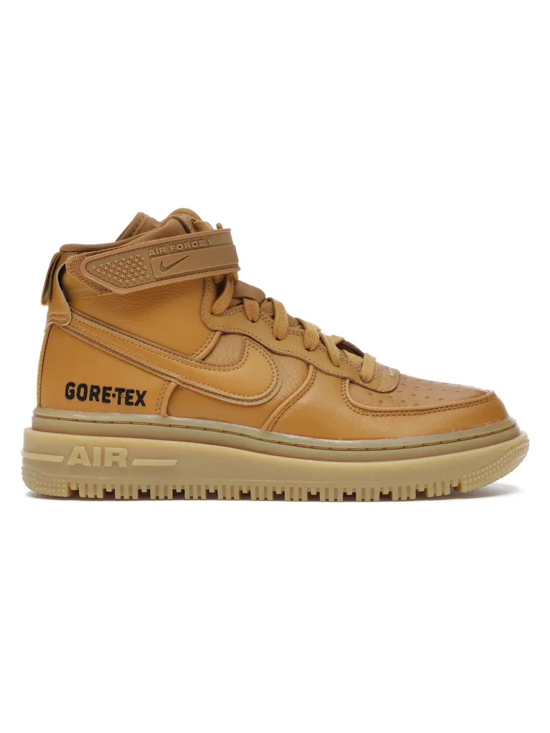 Мужские ботинки высокие с водонепроницаемой мембраной Nike Air Force 1 High Gore-Tex Boot — изображение 1 из 4, бежевый