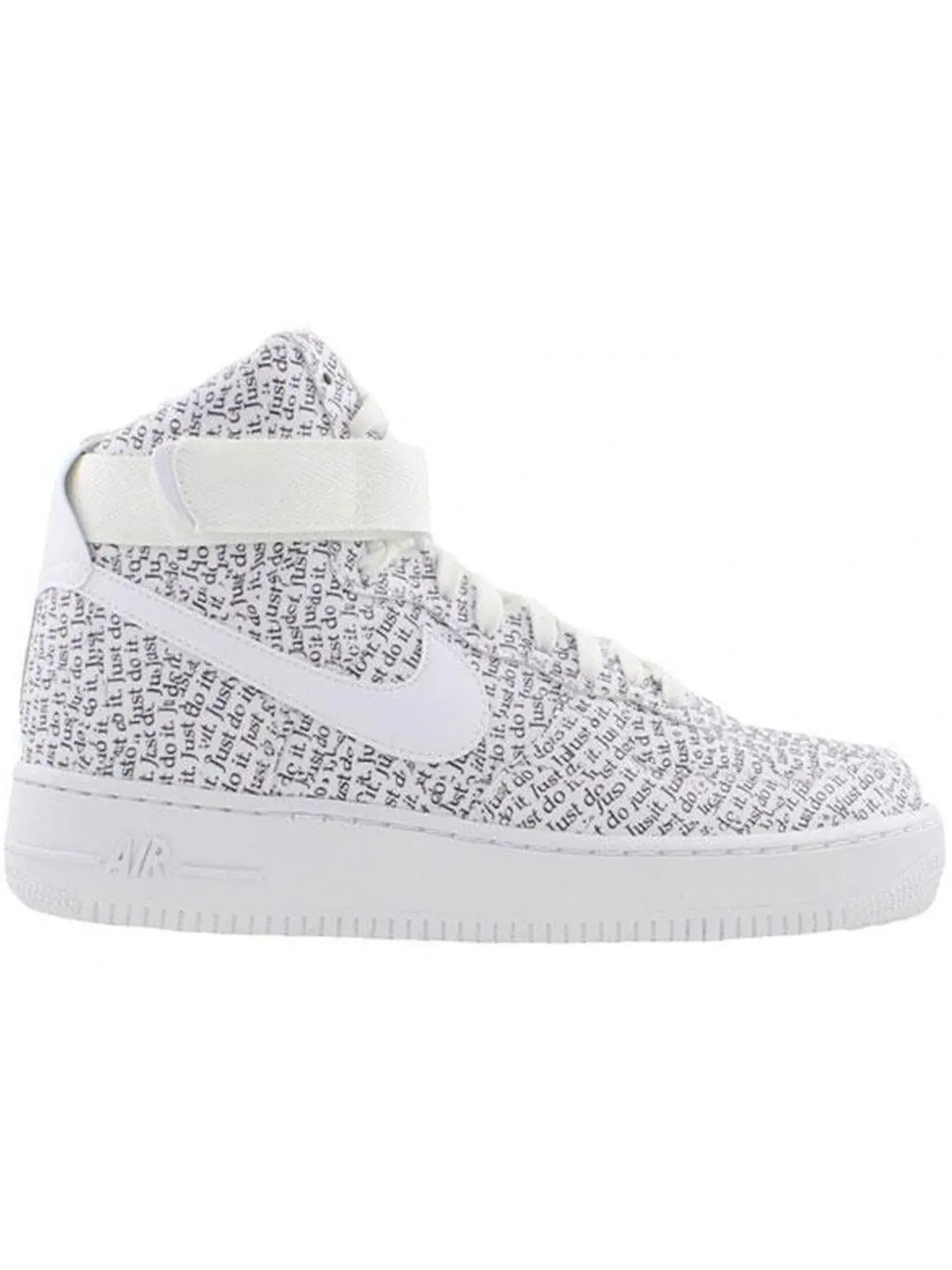 Мужские кроссовки высокие Nike Air Force 1 High Just Do It Pack — изображение 1 из 1, белый/белый-черный-белый