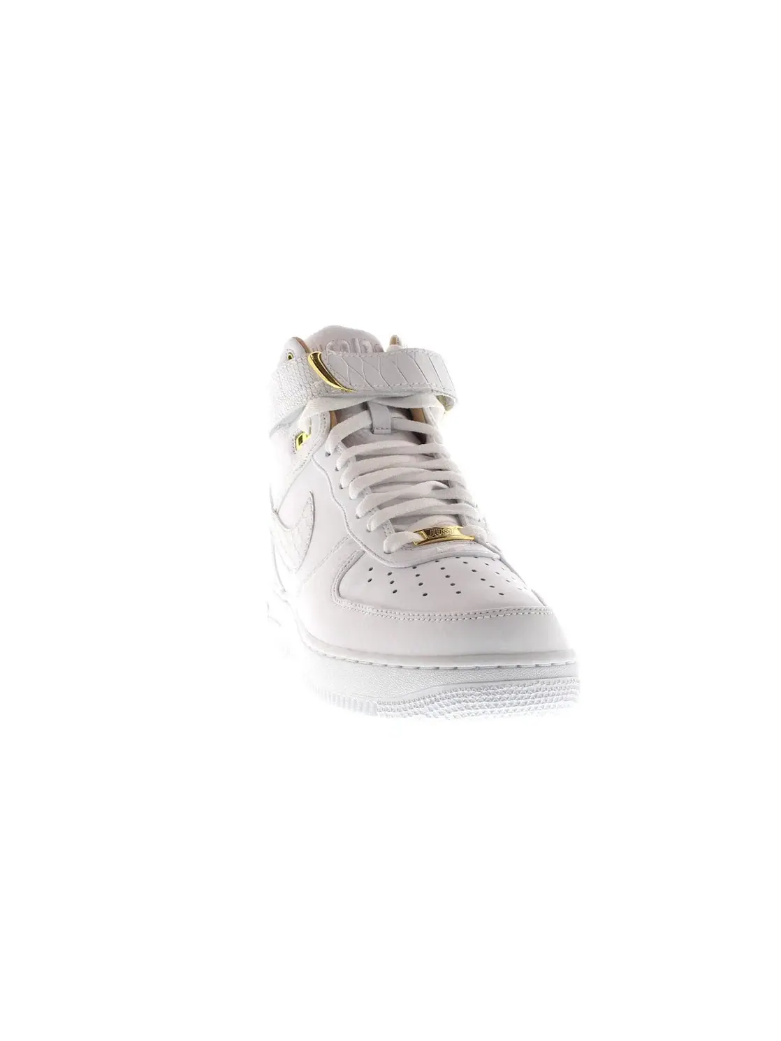Мужские кроссовки с кожаным верхом Nike Air Force 1 High Just Don — изображение 2 из 4, белый/белый
