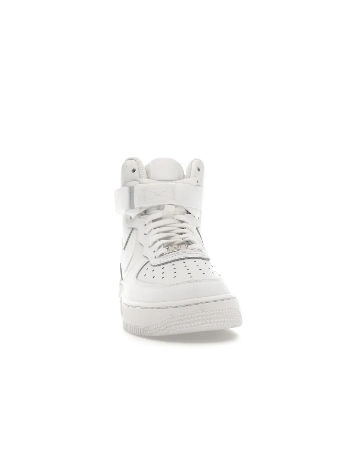 Детские кроссовки высокие с ремешком Nike Air Force 1 High LE — изображение 2 из 4, белый/белый/белый