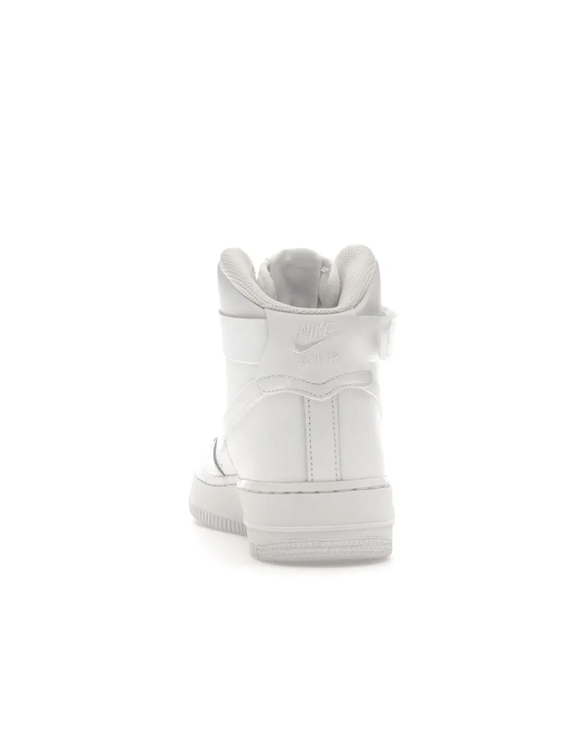 Детские кроссовки высокие с ремешком Nike Air Force 1 High LE — изображение 4 из 4, белый/белый/белый