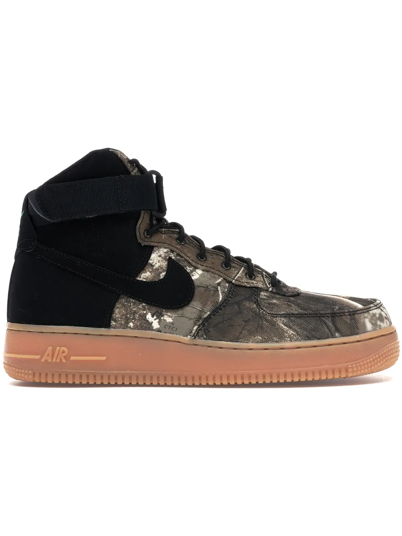 Мужские кроссовки с камуфляжным принтом Nike Air Force 1 High — изображение 1 из 1, черный/черный