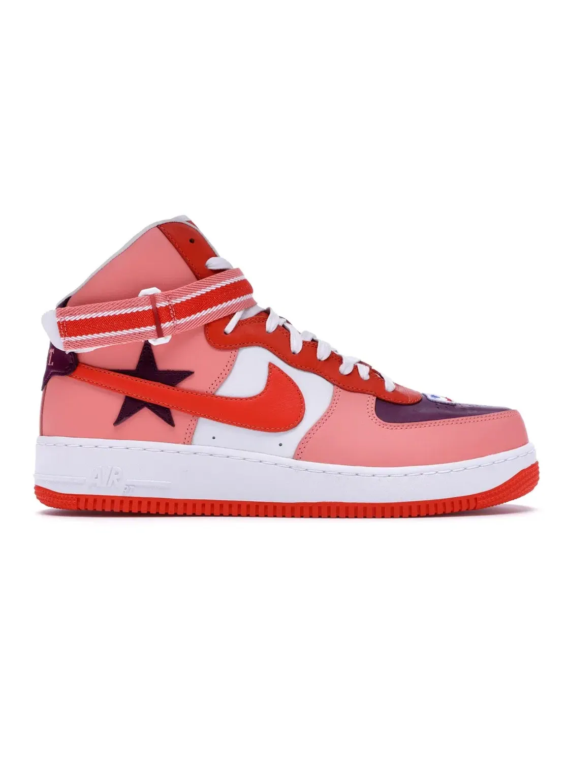 Мужские кроссовки высокие с принтом Nike Air Force 1 High Riccardo Tisci All-Star — изображение 1 из 4, оранжевый-черный