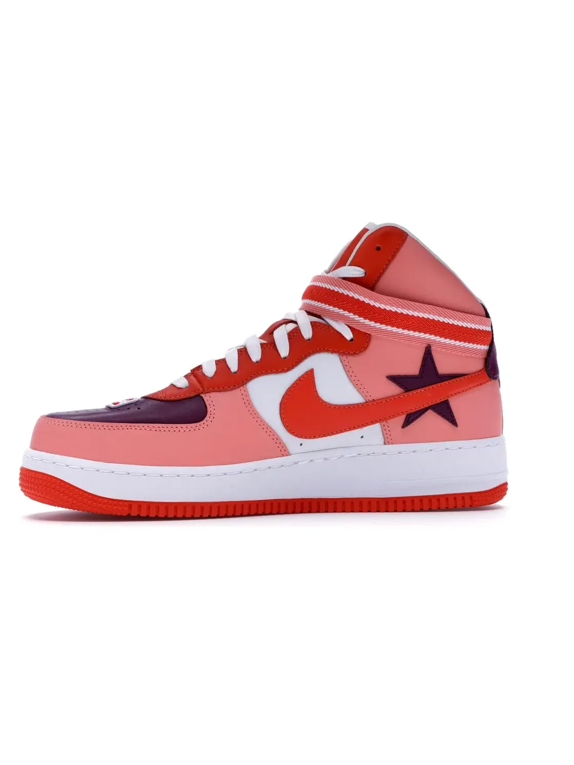 Мужские кроссовки высокие с принтом Nike Air Force 1 High Riccardo Tisci All-Star — изображение 3 из 4, оранжевый-черный