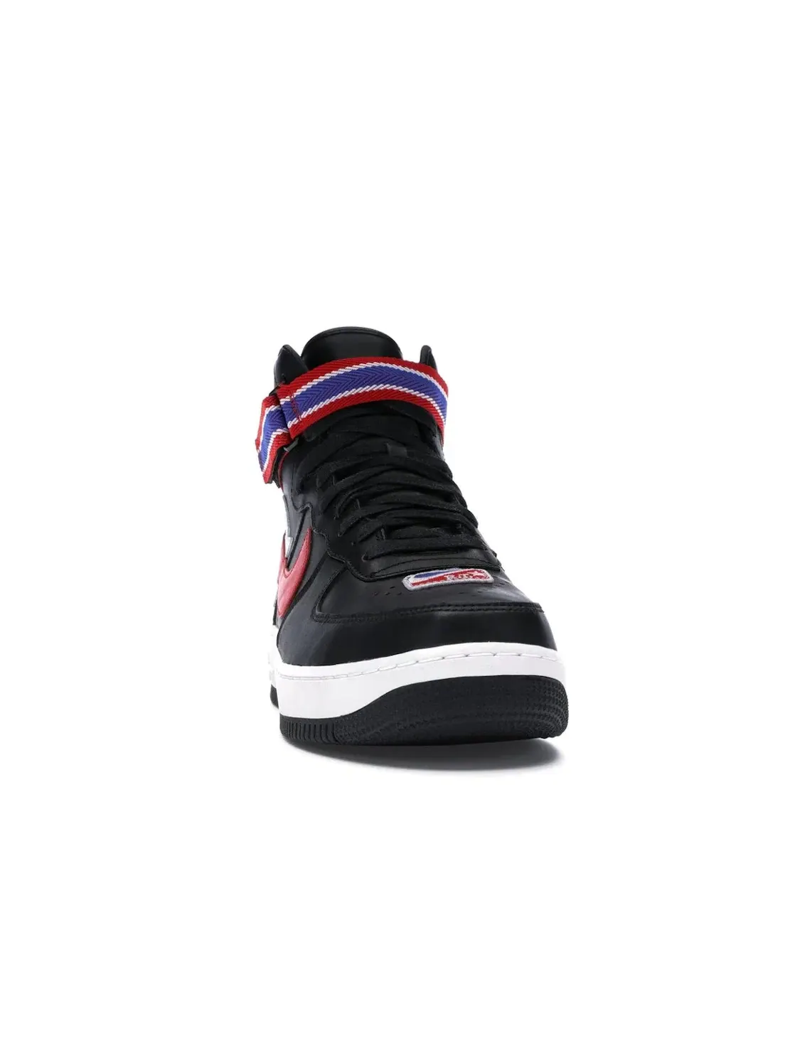 Мужские кроссовки с кожаным верхом Nike Air Force 1 High — изображение 2 из 4, черный/белый-красный