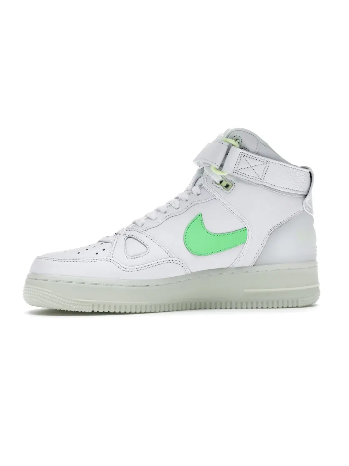 Мужские кроссовки Lifestyle Nike Air Force 1 High — изображение 3 из 4, белый/зеленый-белый