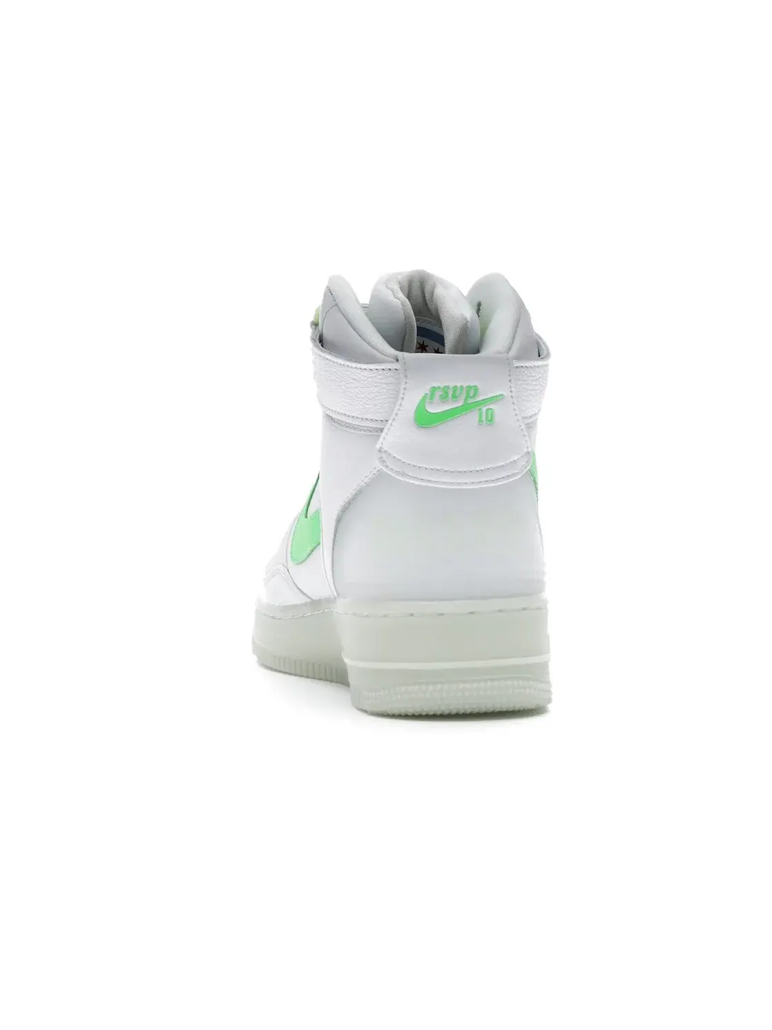 Мужские кроссовки Lifestyle Nike Air Force 1 High — изображение 4 из 4, белый/зеленый-белый