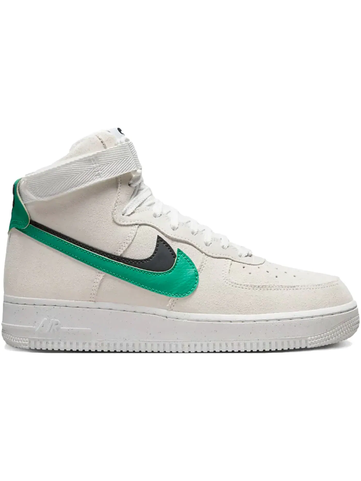 Женские кроссовки высокие с цветными акцентами Nike Air Force 1 High SE — изображение 1 из 1, белый/черный//зеленый