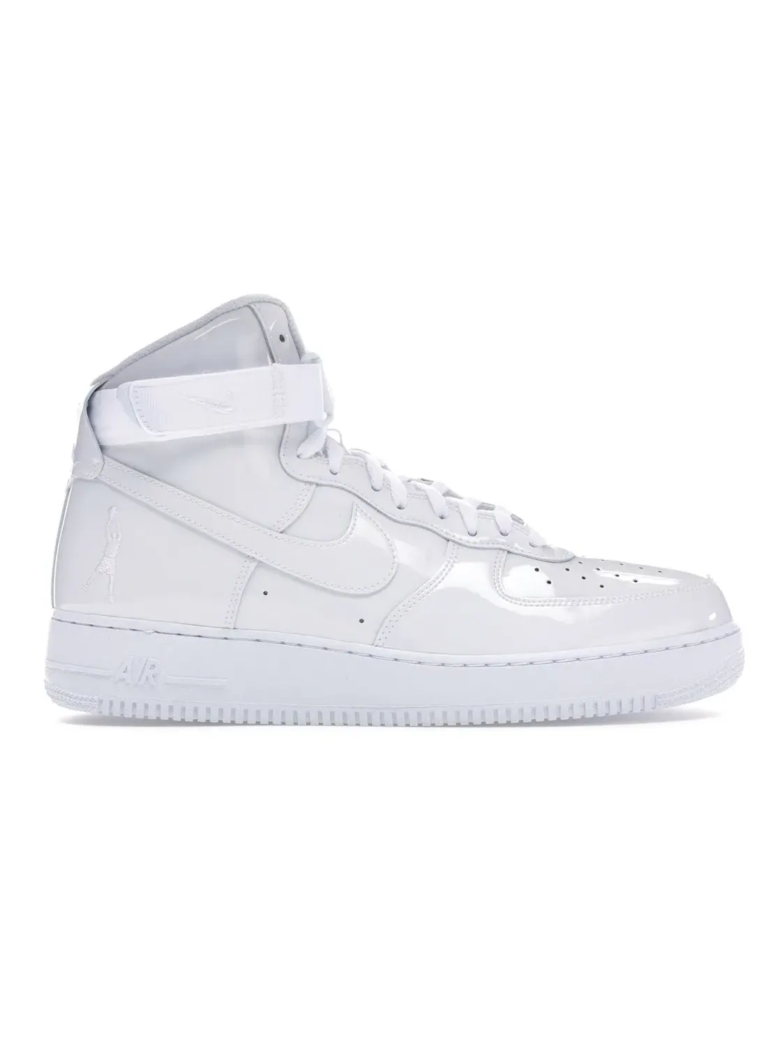 Мужские кроссовки высокие с принтом Nike Air Force 1 High Nike — изображение 1 из 4, белый/белый-белый