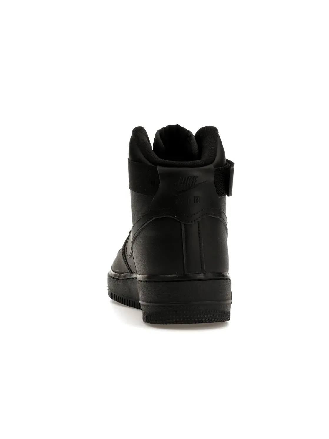 Мужские кроссовки высокие с кожаным верхом Nike Air Force 1 High — изображение 4 из 4, черный/черный-черный