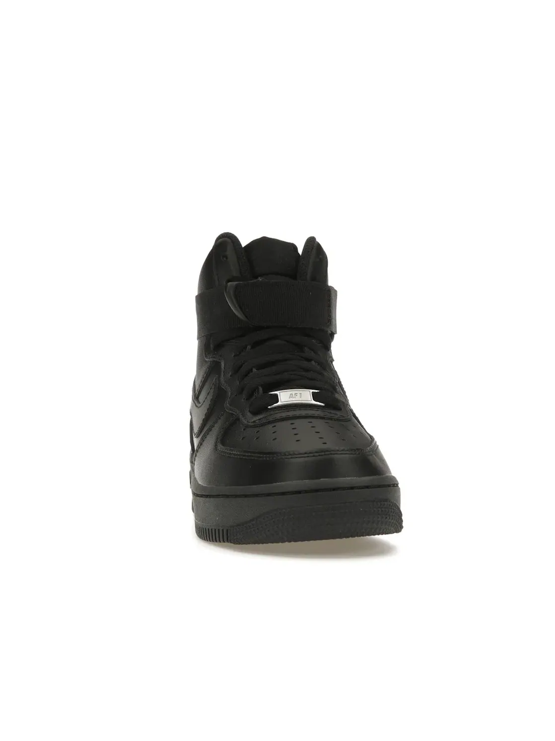 Женские кроссовки высокие с брендовым дизайном Nike Air Force 1 High Nike — изображение 2 из 4, черный/черный/черный