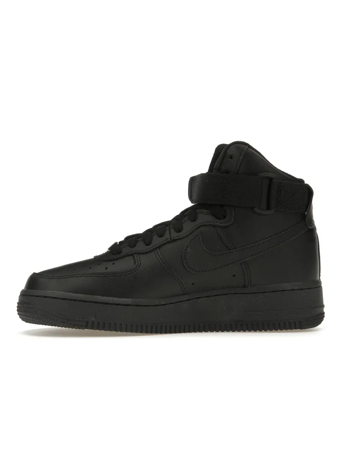 Женские кроссовки высокие с брендовым дизайном Nike Air Force 1 High Nike — изображение 3 из 4, черный/черный/черный