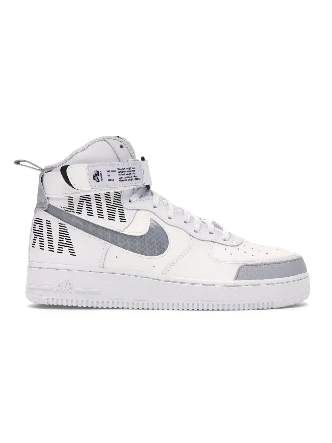 Мужские кроссовки lifestyle с принтом Nike Air Force 1 High Nike — изображение 1 из 4, серый/серый-платиновый