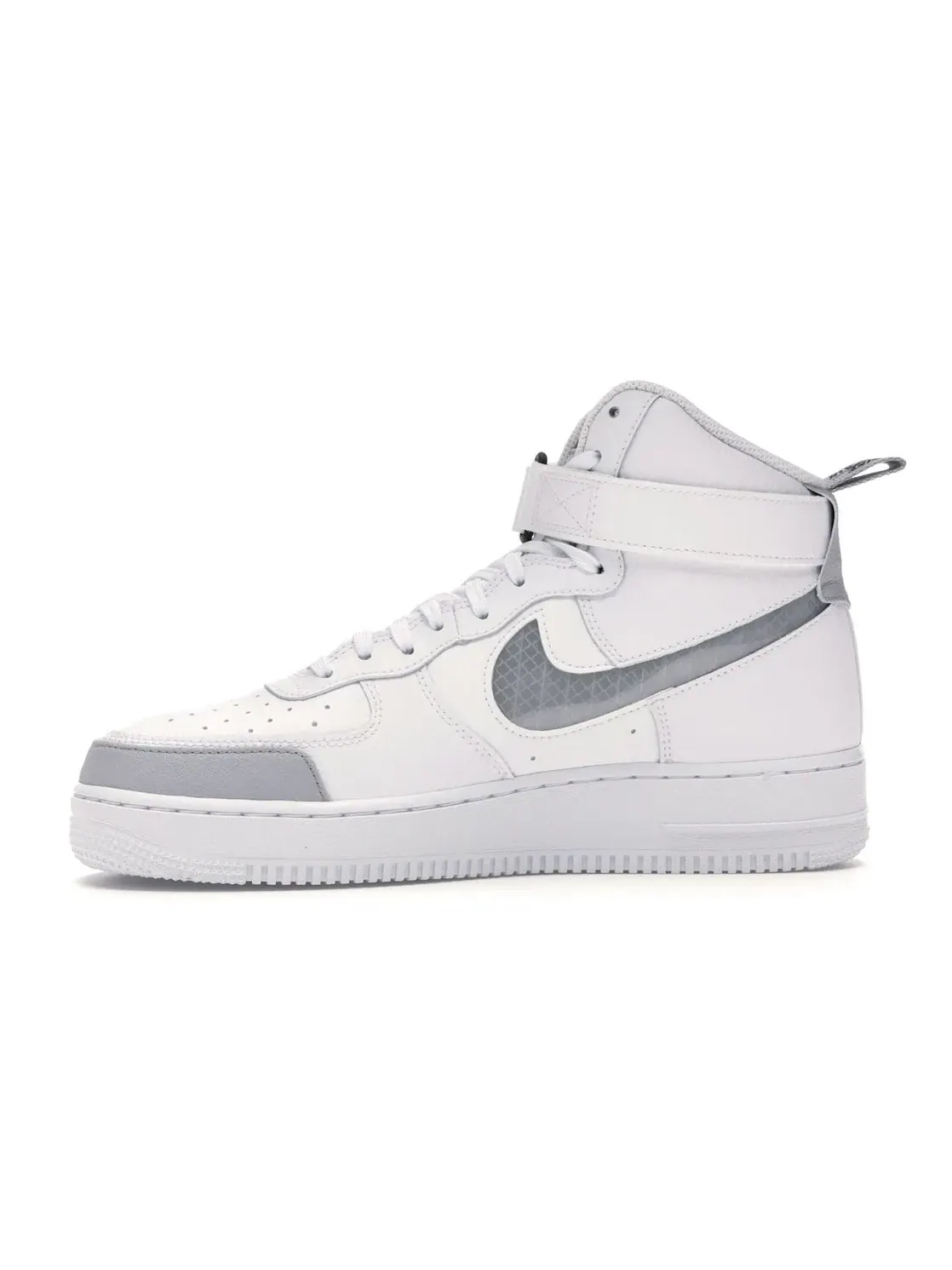 Мужские кроссовки lifestyle с принтом Nike Air Force 1 High Nike — изображение 3 из 4, серый/серый-платиновый