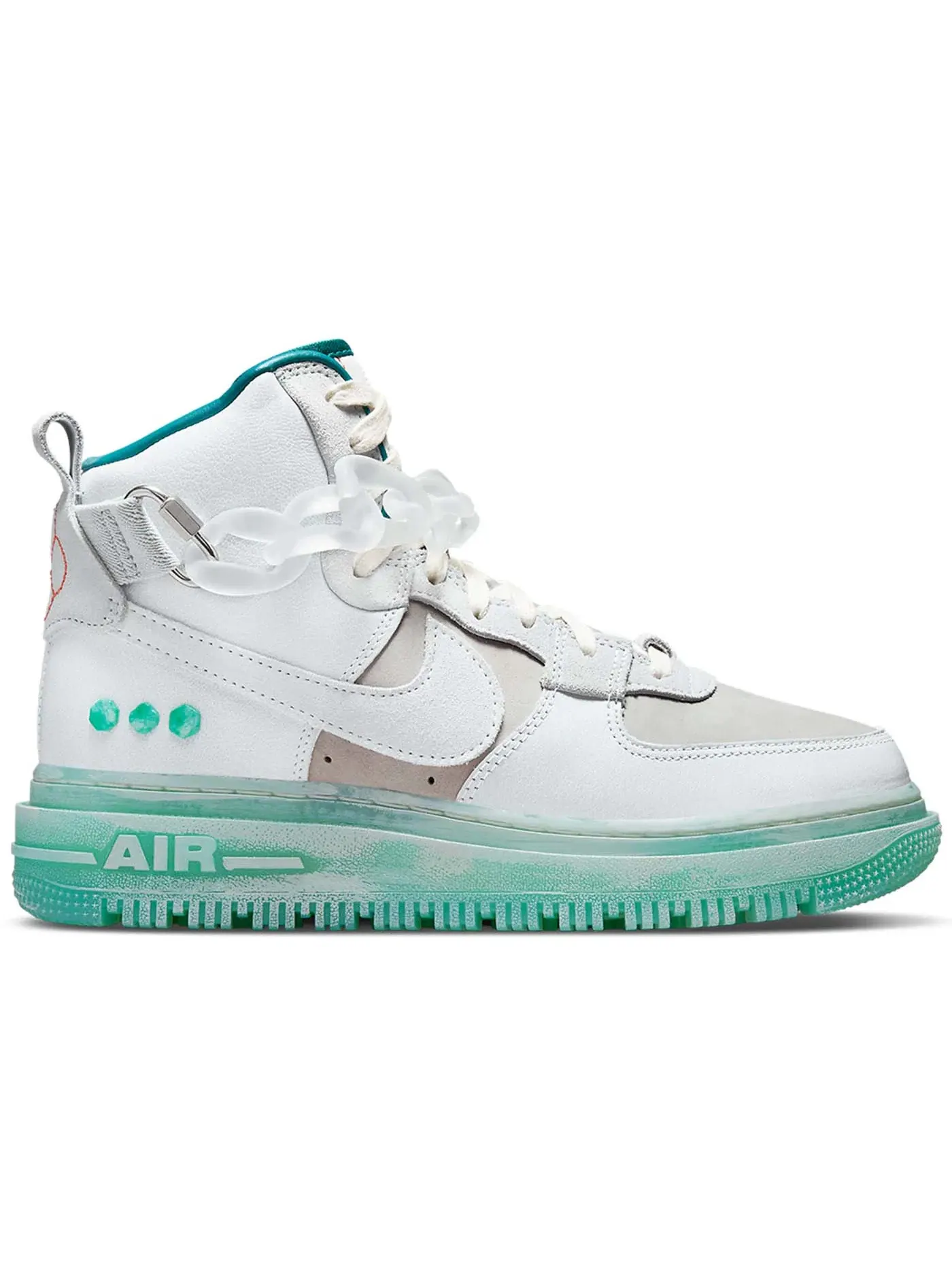 Женские ботинки с высоким голенищем Nike Air Force 1 High Utility 2.0 — изображение 1 из 1, белый/серый//голубой