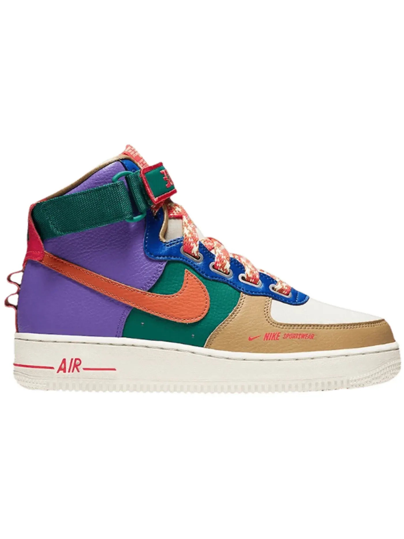 Женские кроссовки высокие с принтом Nike Air Force 1 High Nike — изображение 1 из 1, песочный