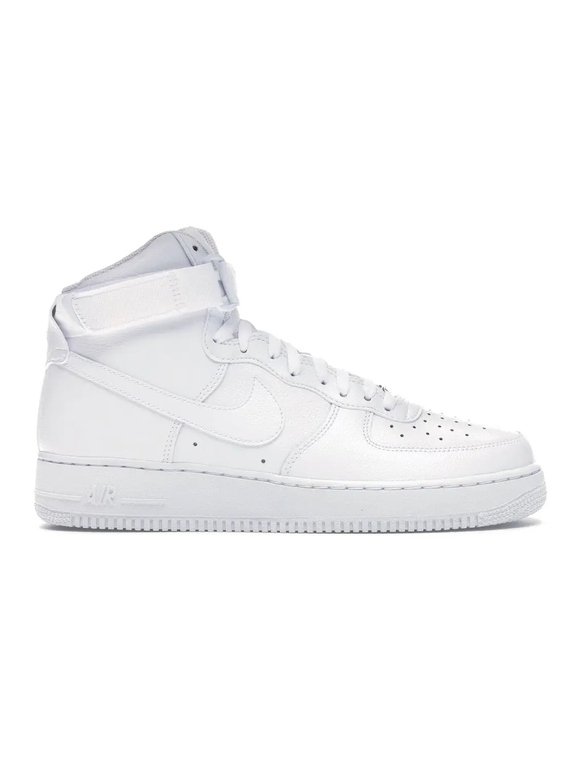 Мужские кроссовки высокие с перфорацией Nike Air Force 1 High — изображение 1 из 4, белый/белый