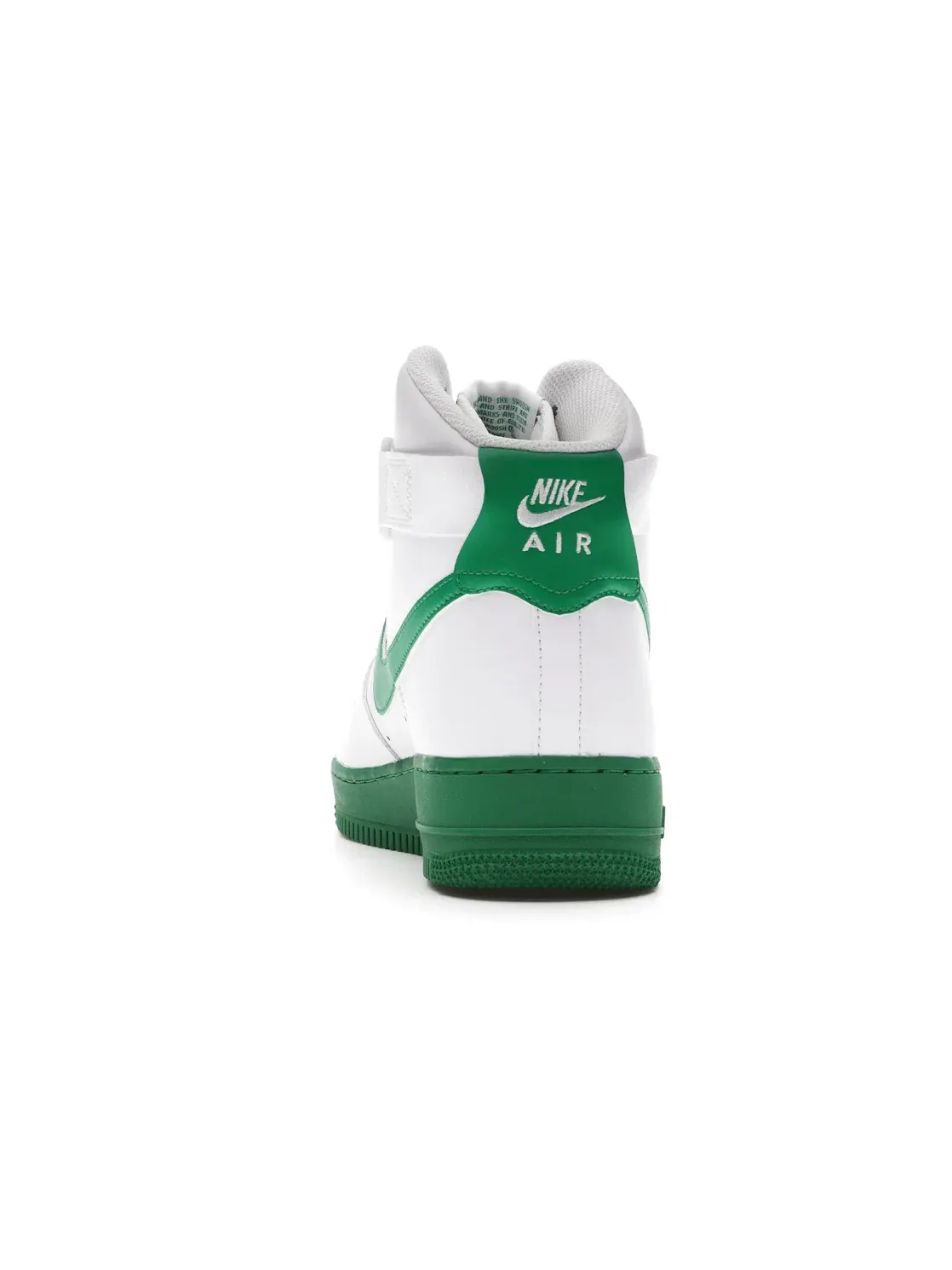 Мужские кроссовки высокий с контрастной подошвой Nike Air Force 1 High — изображение 4 из 4, белый/белый-зеленый