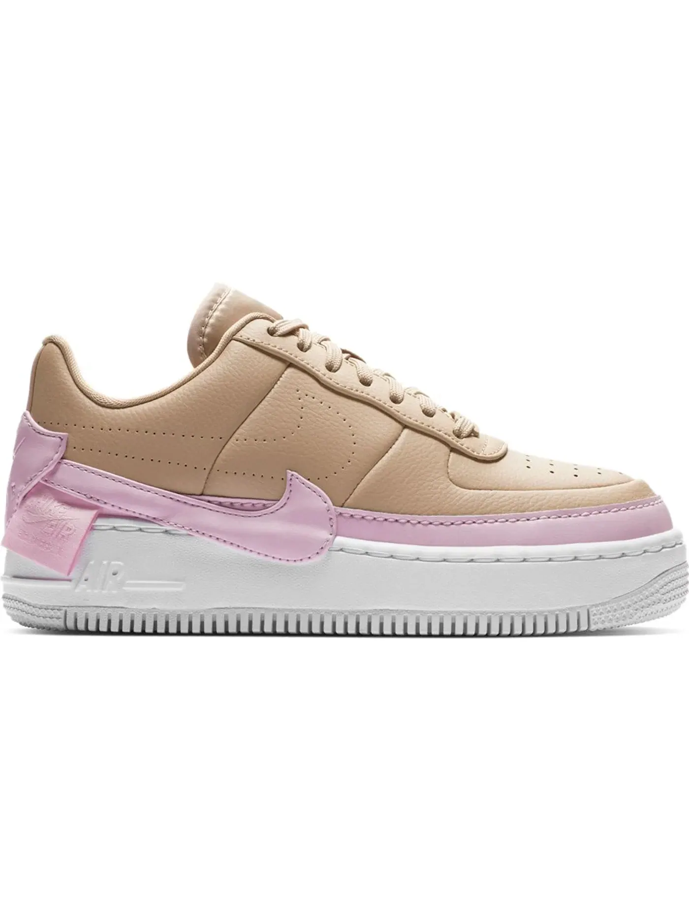 Женские кроссовки для повседневной носки Nike Air Force 1 Jester XX Nike — изображение 1 из 1, бежевый/розовый-белый
