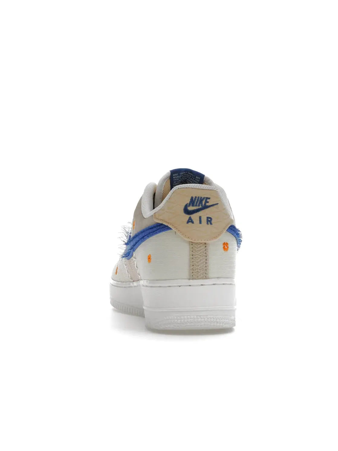 Мужские кроссовки Lifestyle с принтом Nike Air Force 1 Low '07 — изображение 4 из 4, белый/темный синий