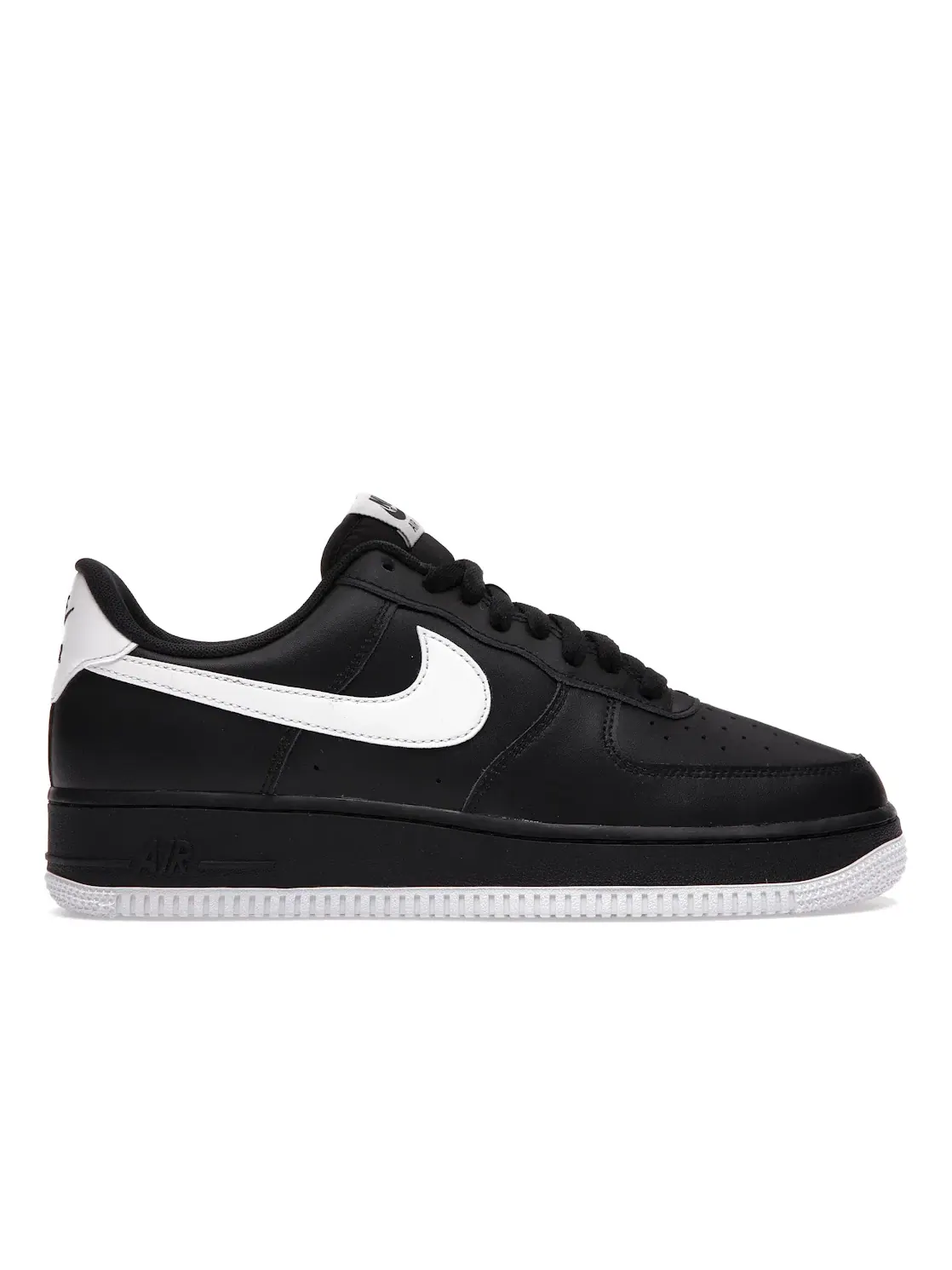 Мужские кроссовки кожаные Nike Air Force 1 Low '07 — изображение 1 из 4, черный/белый-черный