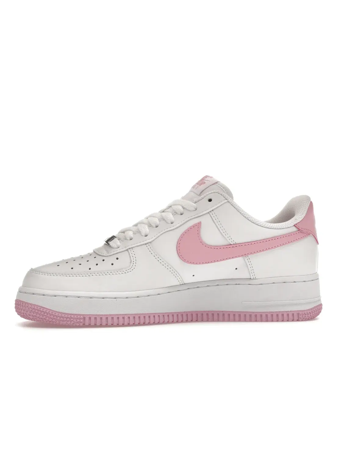 Мужские кроссовки с перфорацией Nike Air Force 1 Low '07 Nike — изображение 3 из 4, белый/розовый/белый