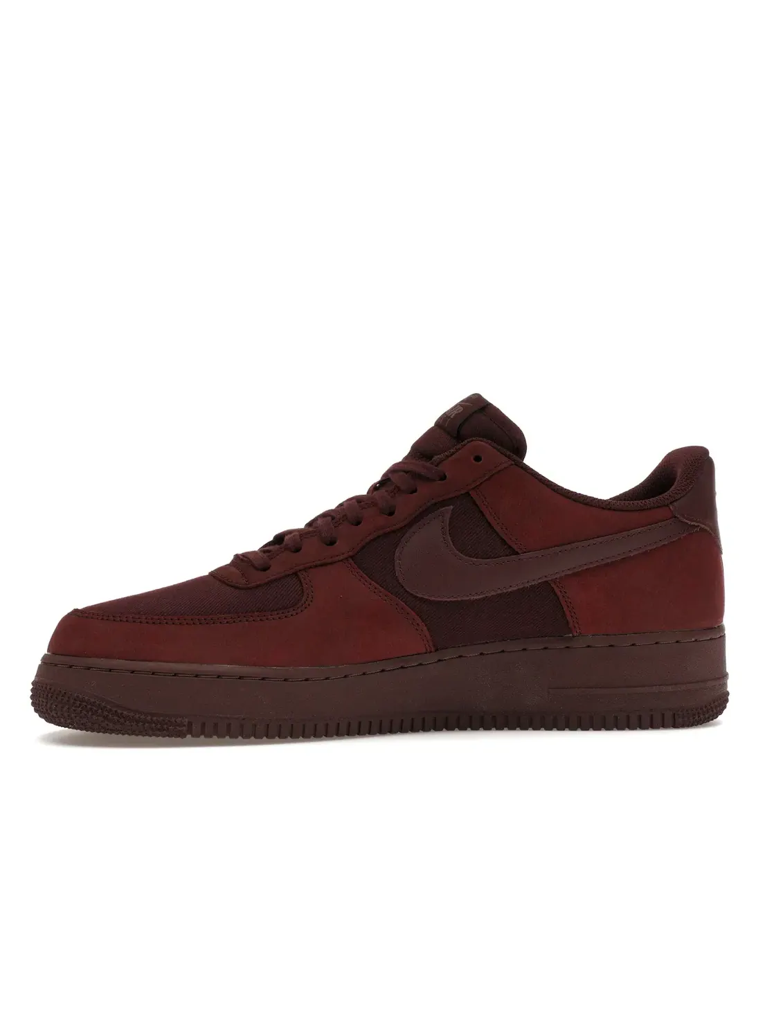 Мужские кроссовки повседневные Nike Air Force 1 Low '07 — изображение 3 из 4, бордовый бордовый
