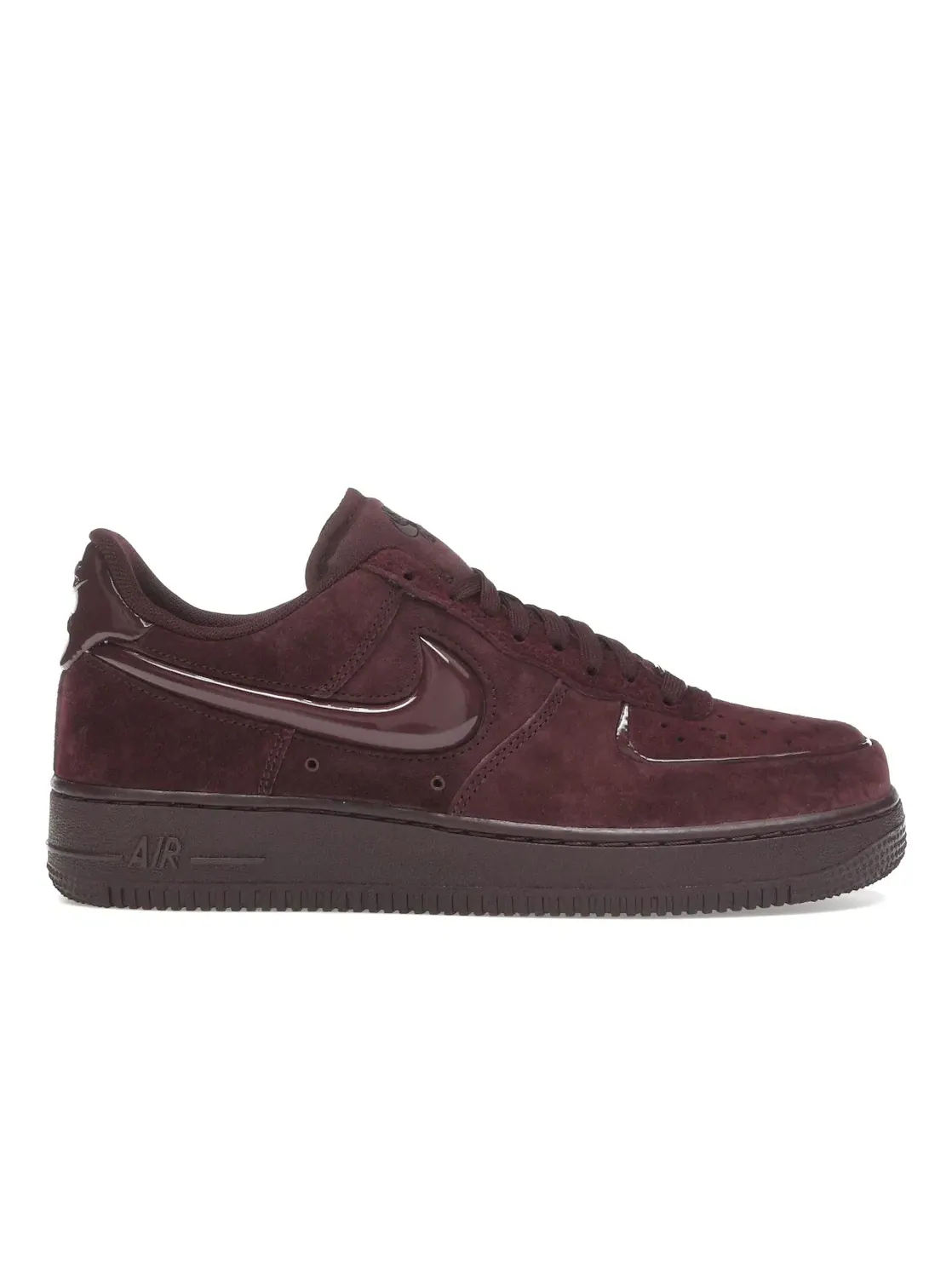 Женские кроссовки с замшевым верхом Nike Air Force 1 Low '07 — изображение 1 из 4, бордовый бордовый