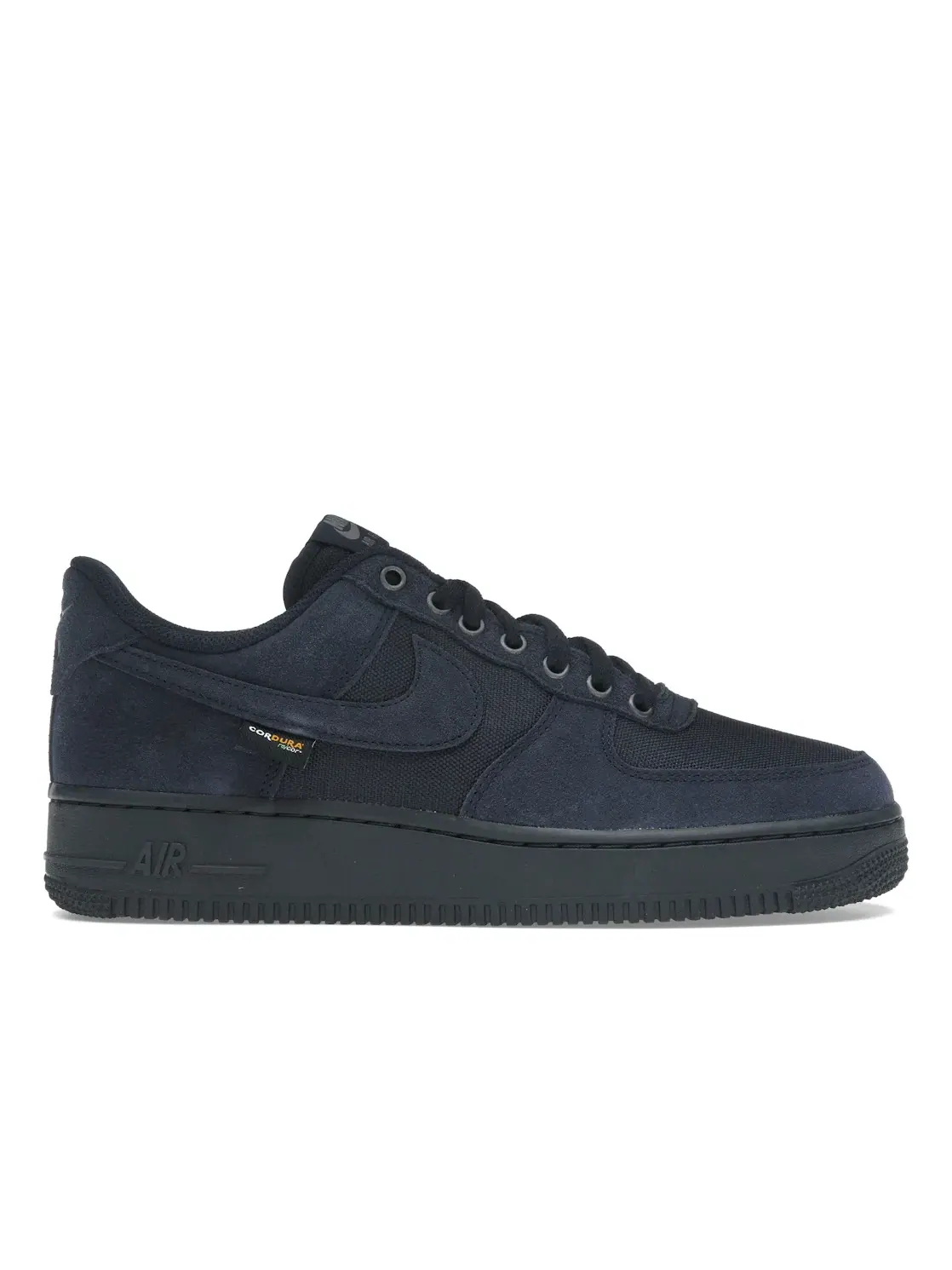 Мужские кроссовки с высокими износостойкими материалами Nike Air Force 1 Low '07 Cordura Dark Obsidian — изображение 1 из 4