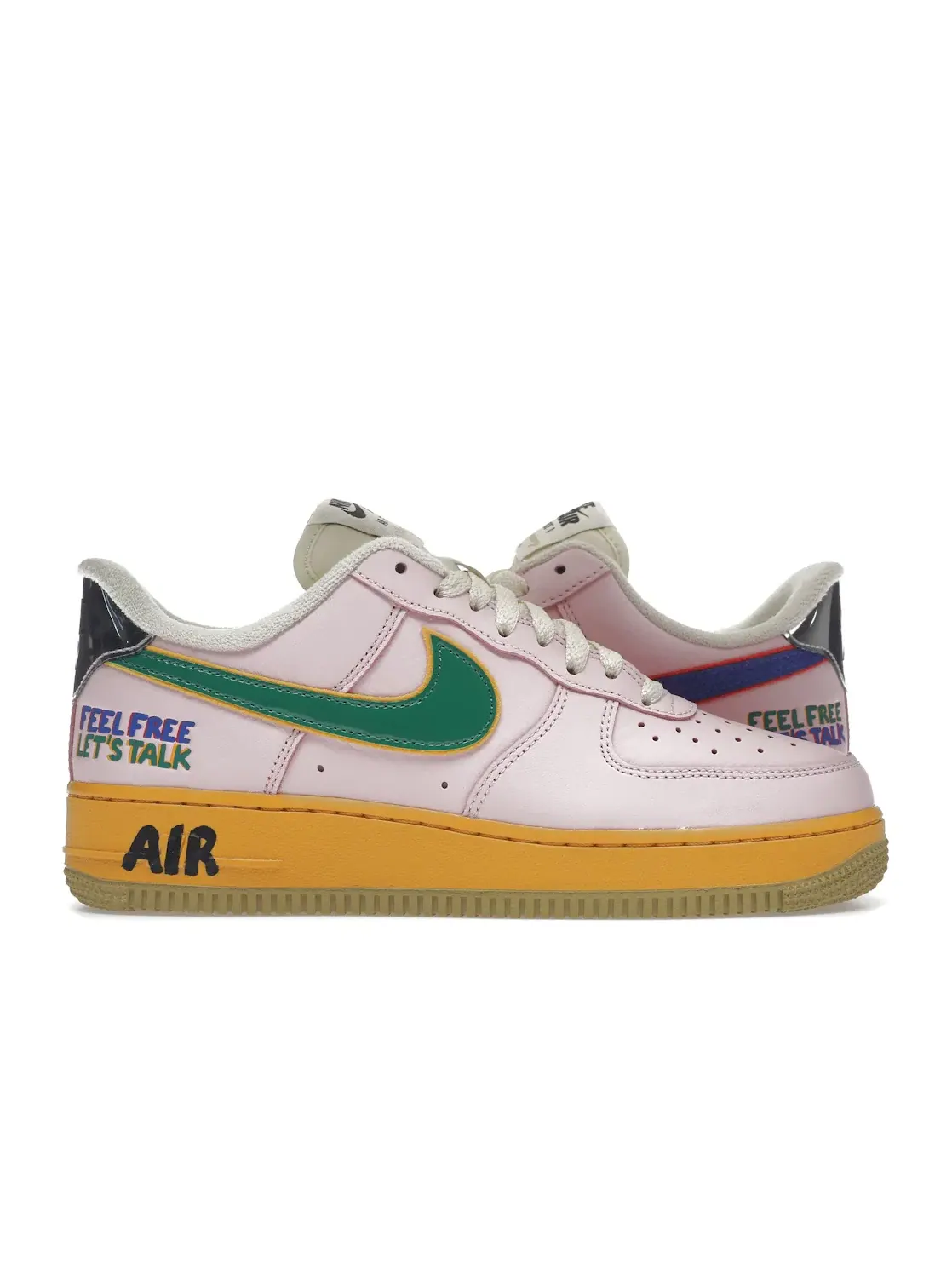 Мужские кроссовки для повседневной носки Nike Air Force 1 Low '07 Feel Free Lets Talk — изображение 1 из 4