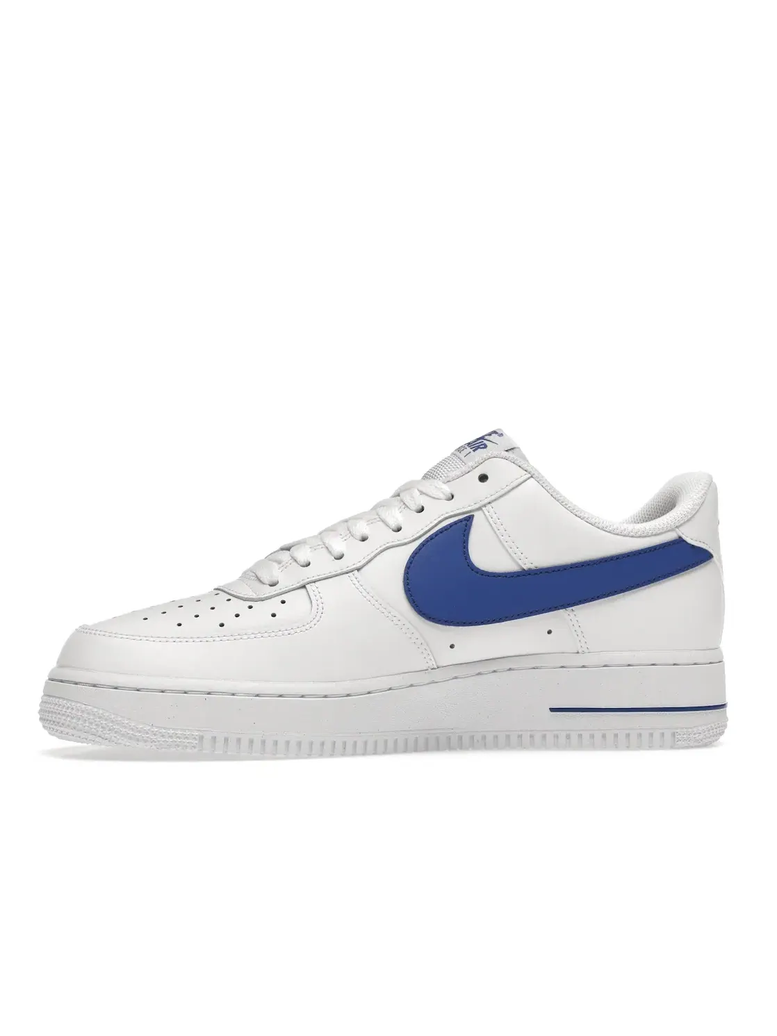 Мужские кроссовки с вырезанным логотипом Nike Air Force 1 Low '07 FM Cut Out Swoosh White Game Royal — изображение 3 из 4