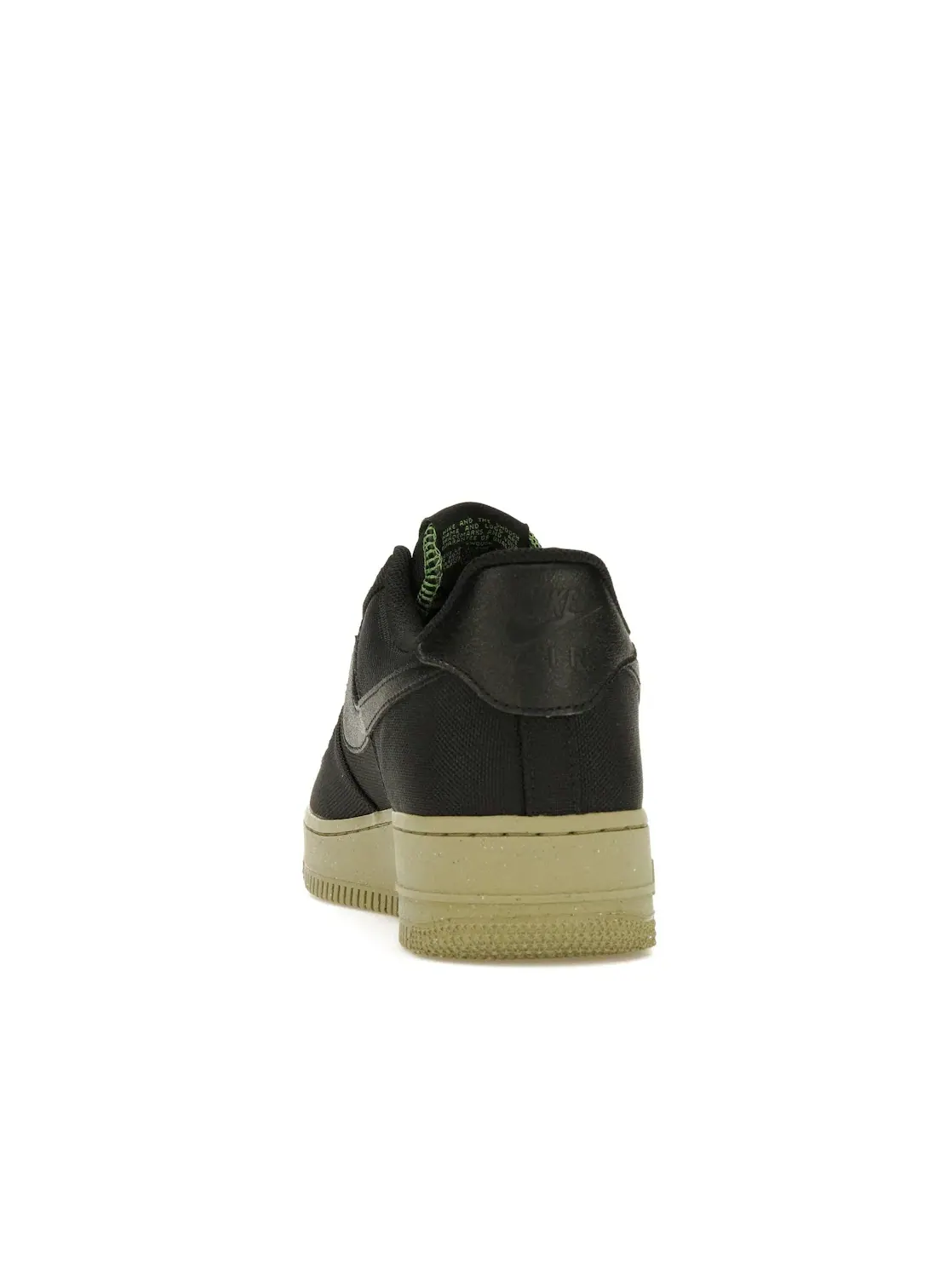 Мужские кроссовки с длинным шнурком Nike Air Force 1 Low '07 LV8 — изображение 4 из 4, черный/оливковый//черный