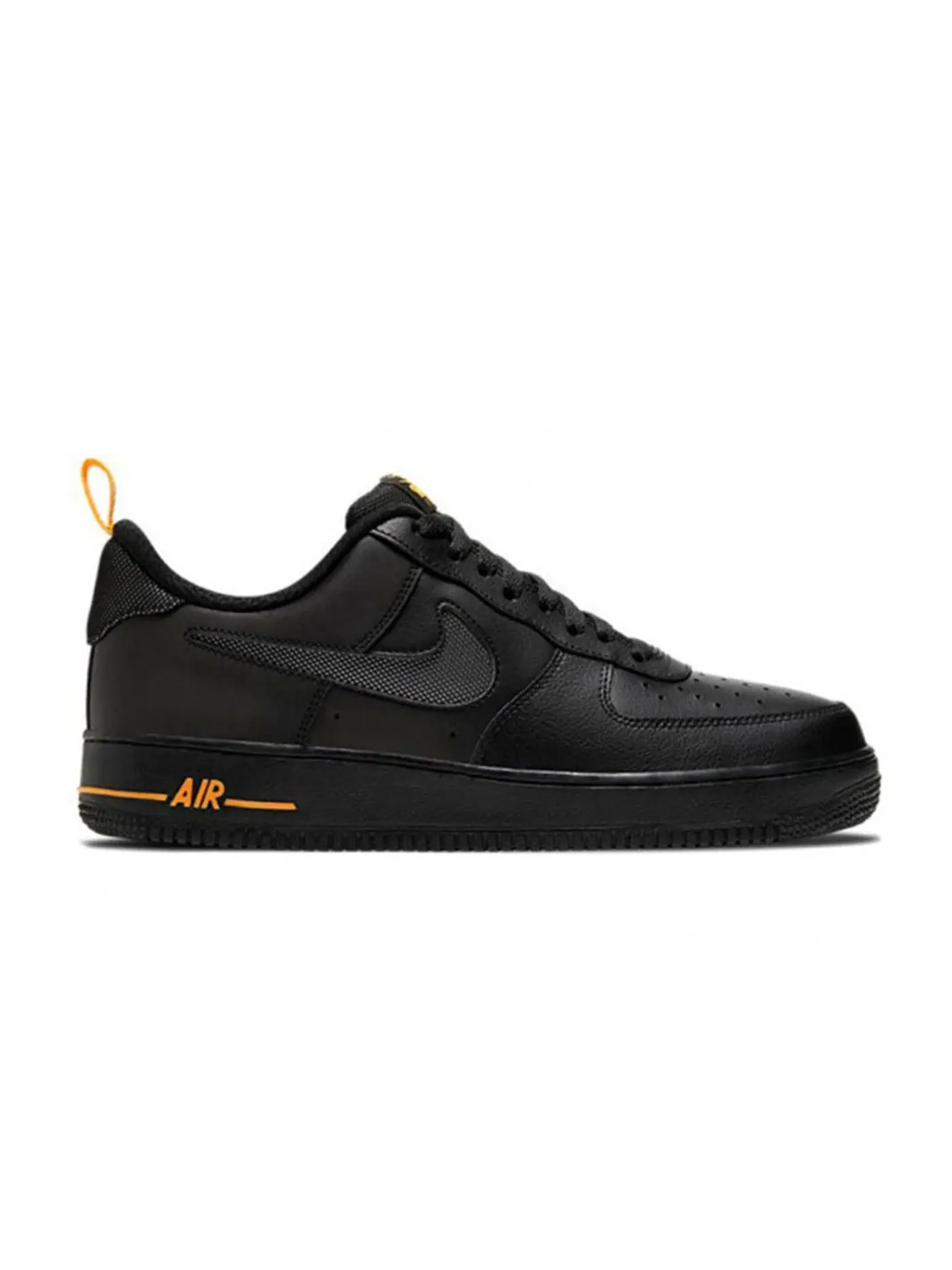 Мужские кроссовки Lifestyle Nike Air Force 1 Low '07 LV8 — изображение 1 из 1, черный/черный/оранжевый