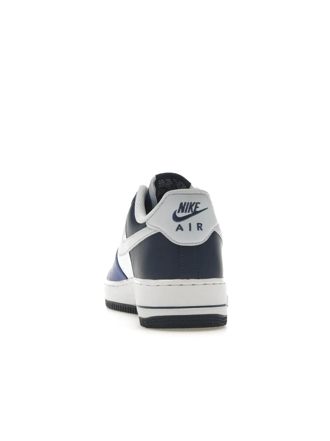 Мужские кроссовки кожаные Nike Air Force 1 Low '07 LV8 — изображение 4 из 4, белый/серый//темно-синий