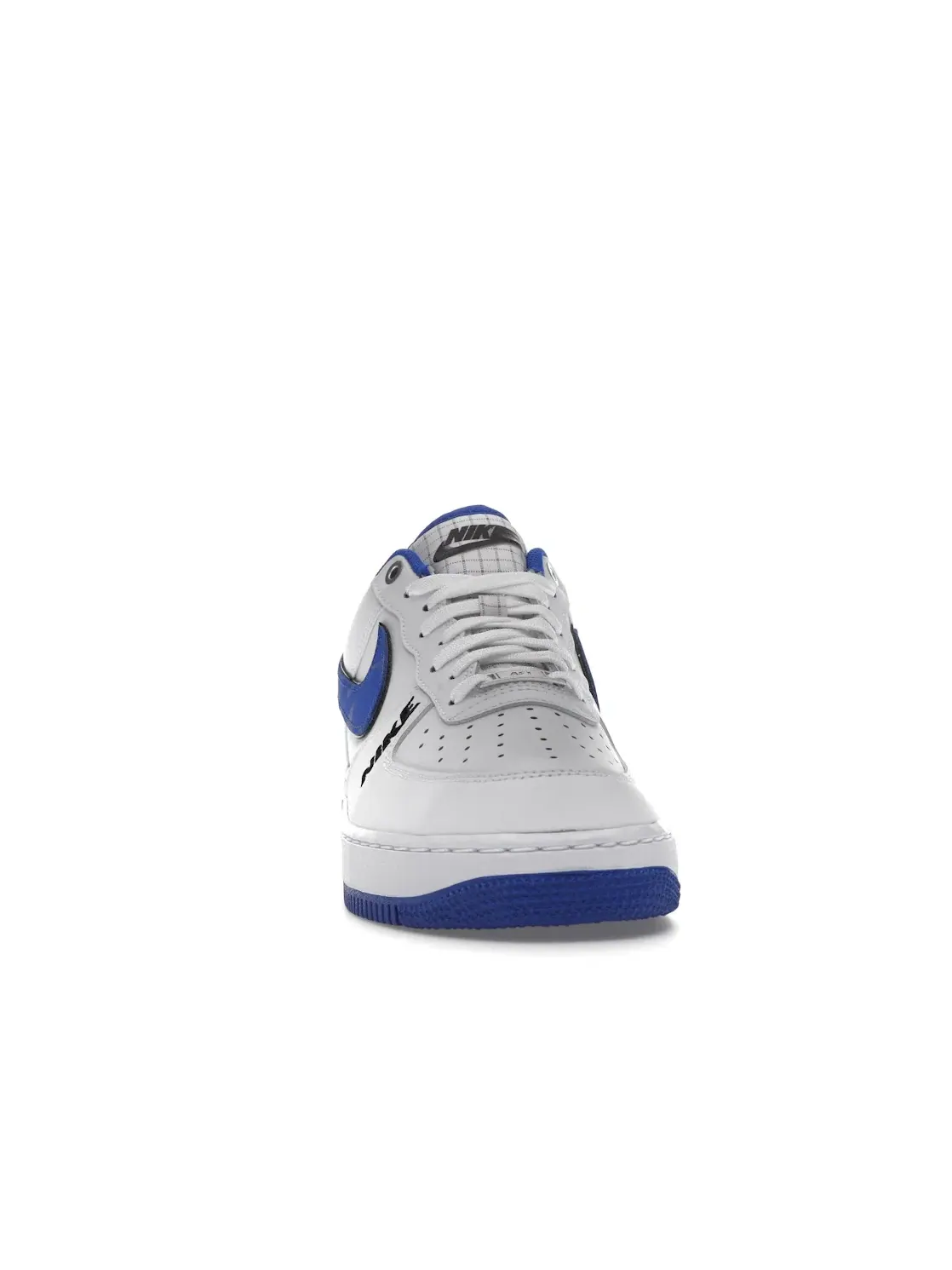 Мужские кроссовки кожаные Nike Air Force 1 Low '07 LV8 — изображение 2 из 4, белый/синий-черный