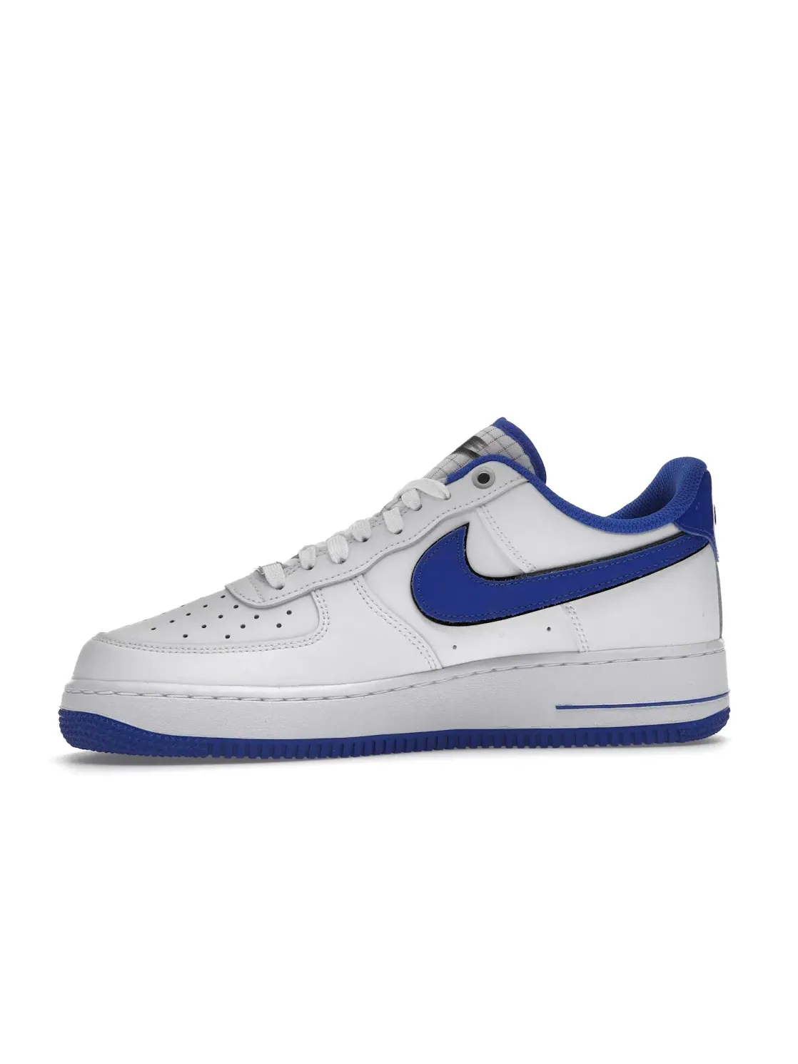 Мужские кроссовки кожаные Nike Air Force 1 Low '07 LV8 — изображение 3 из 4, белый/синий-черный
