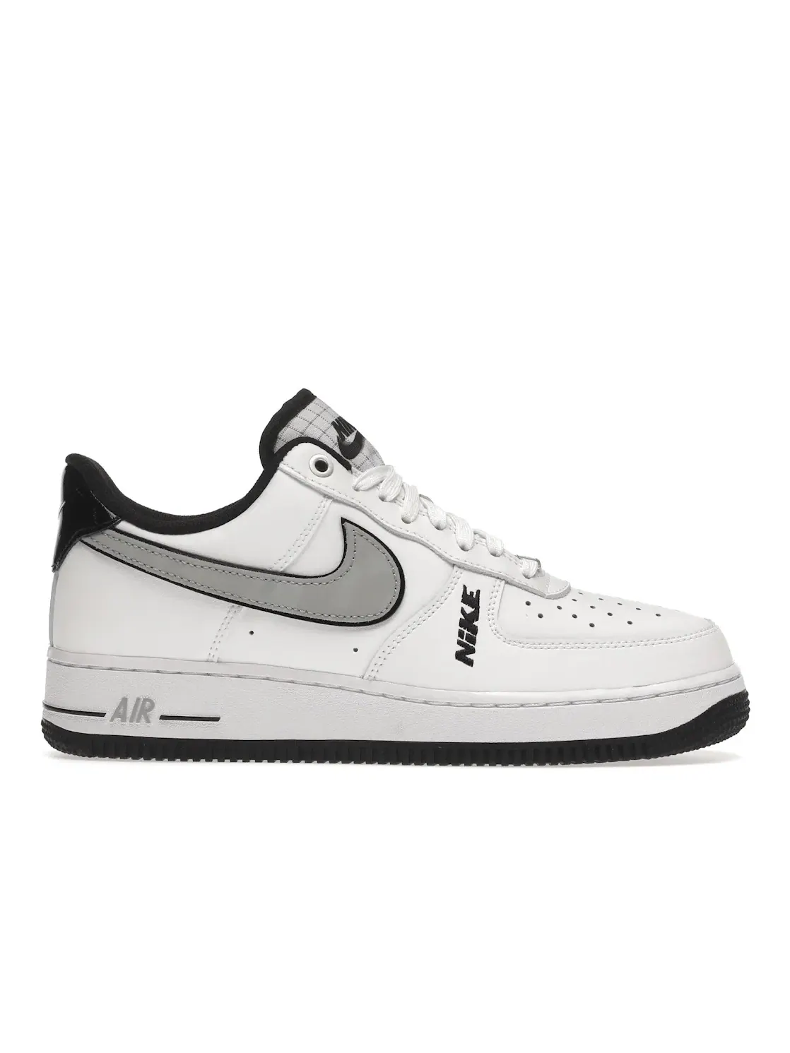 Мужские кроссовки с кожаным верхом Nike Air Force 1 Low '07 LV8 — изображение 1 из 4, белый/черный/серый-белый