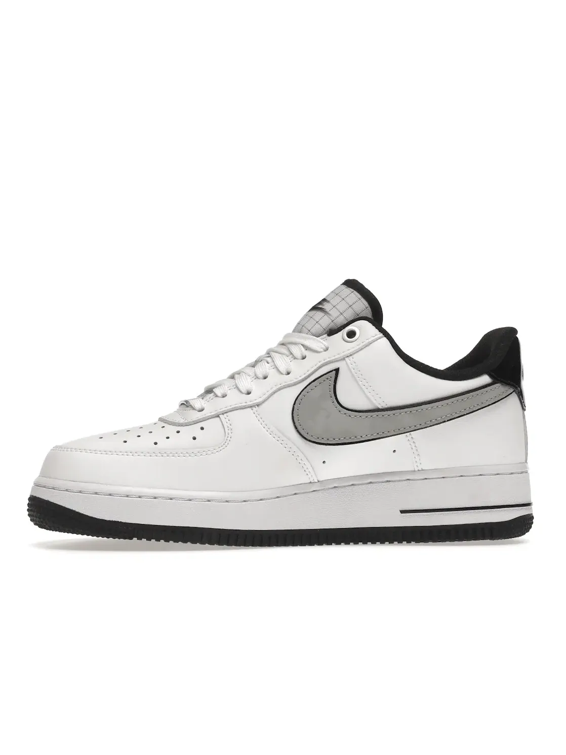 Мужские кроссовки с кожаным верхом Nike Air Force 1 Low '07 LV8 — изображение 3 из 4, белый/черный/серый-белый